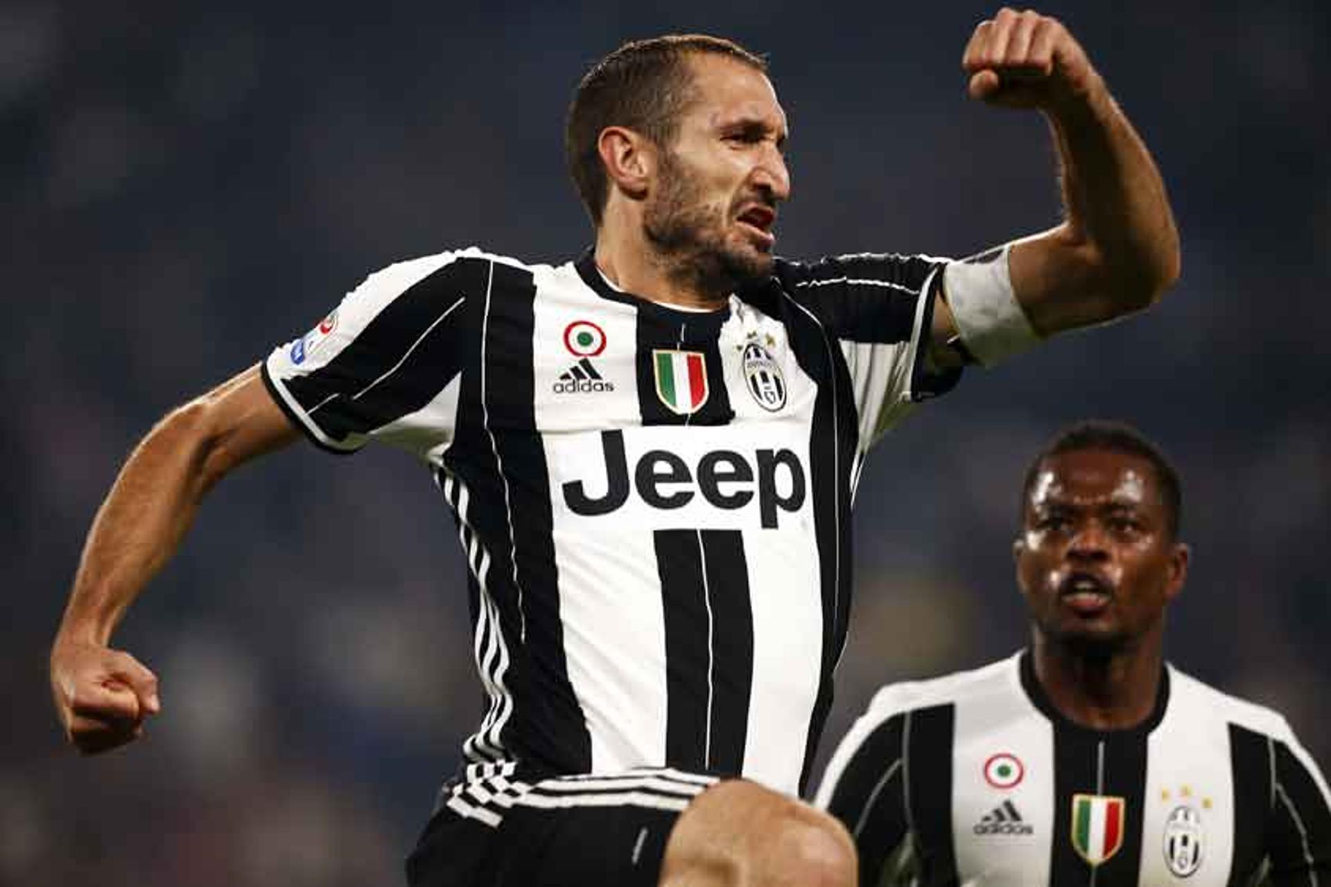 Chiellini fez dois gols pela Juventus