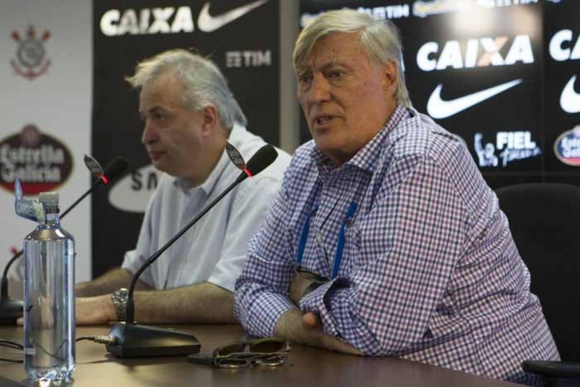 Flavio Adauto e Roberto de Andrade, cartolas do Corinthians