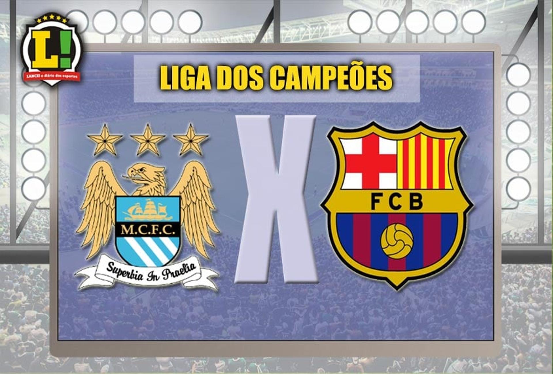 Apresentação Manchester City x Barcelona Liga dos Campeões