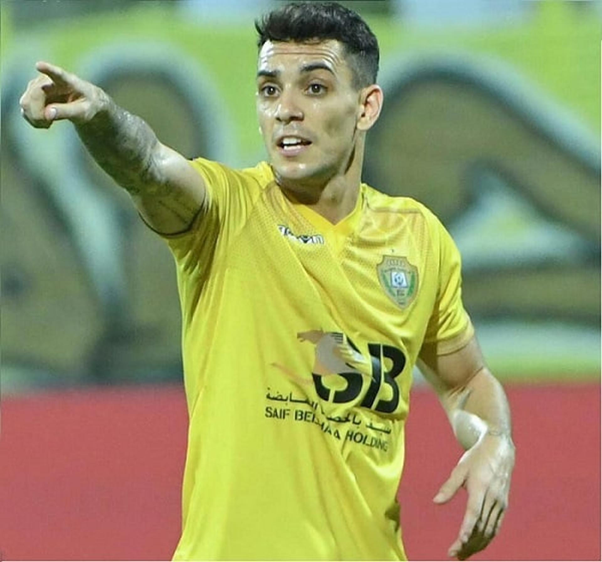 Caio está há dois anos no Al Wasl, dos Emirados Árabes Unidos