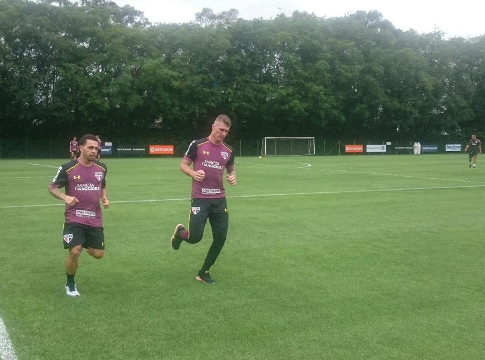 Treino São Paulo - Wellington Nem e Lyanco