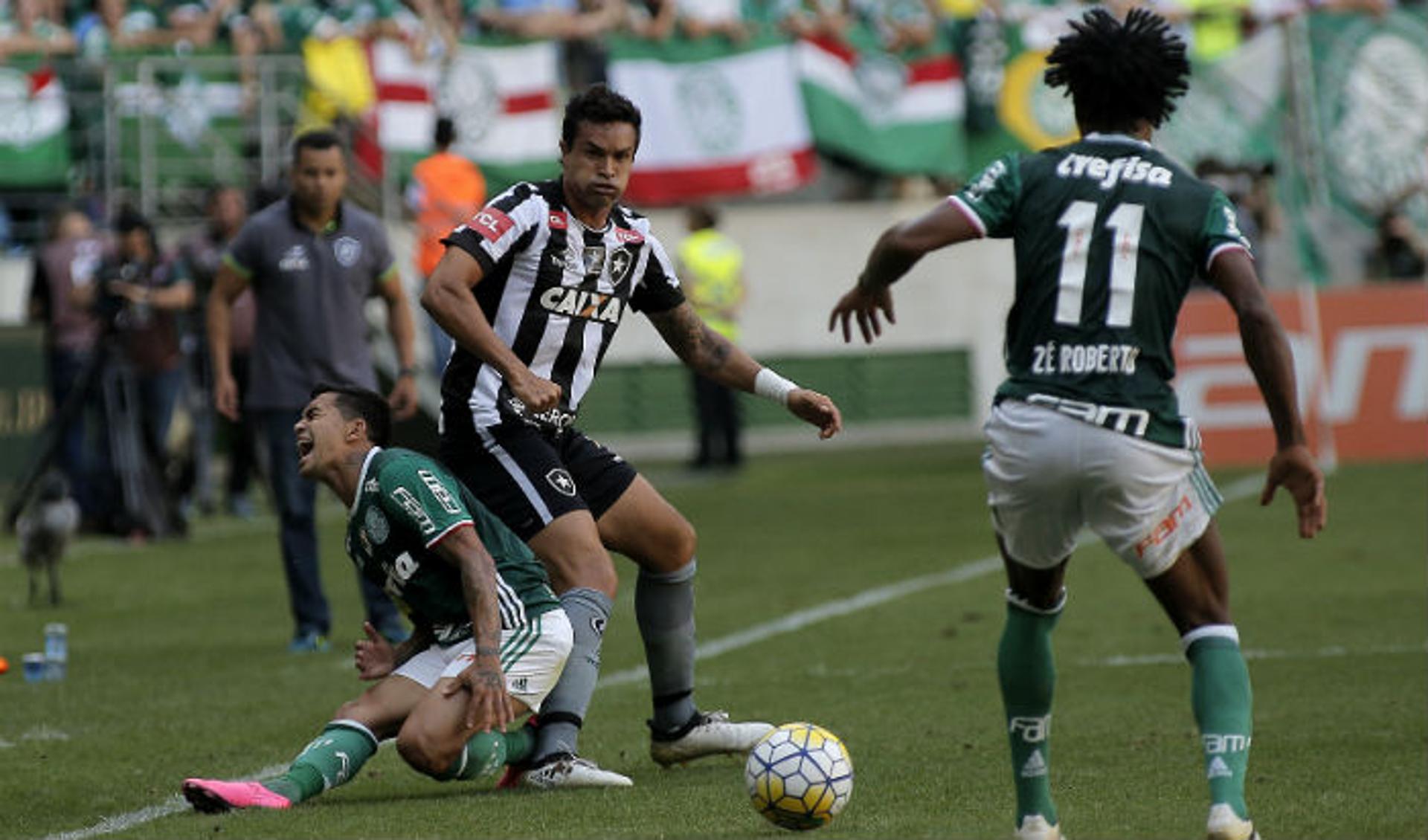 Último jogo entre Botafogo e Palmeiras foi no Allianz Parque. Vitória alviverde por 1 a 0