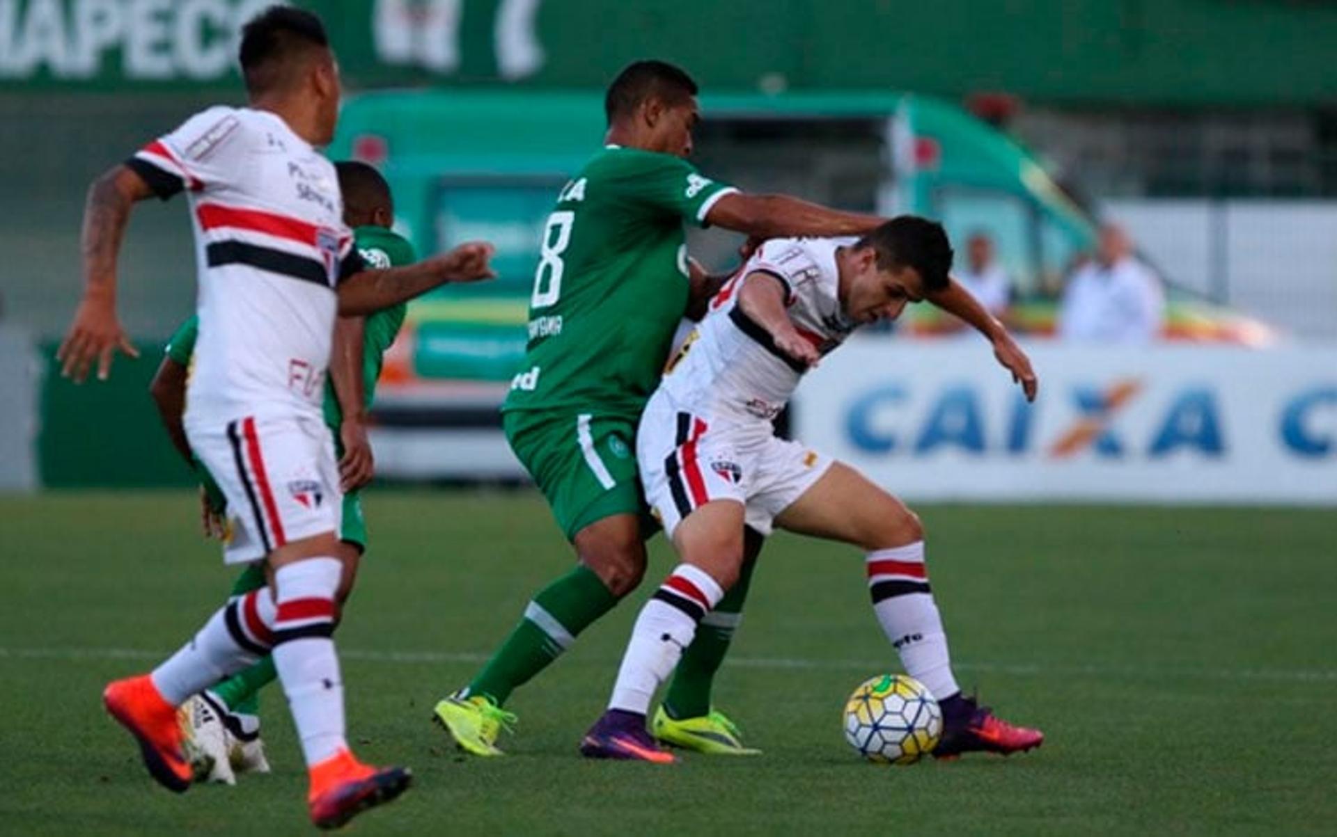 Último confronto: Chapecoense 2x0 São Paulo - 10/11/2016 - Brasileiro