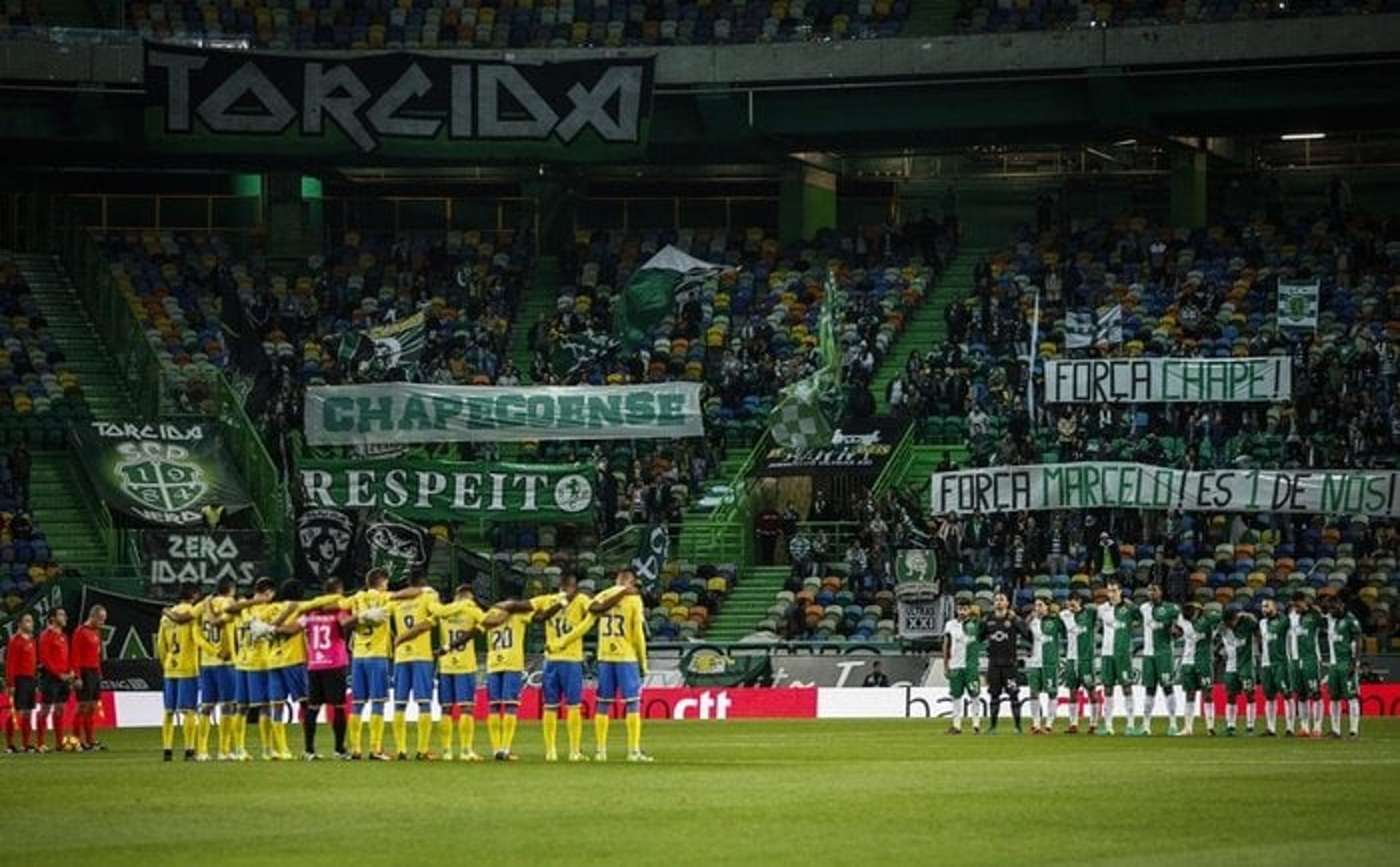 Sporting x Arouca - Homenagem à Chapecoense