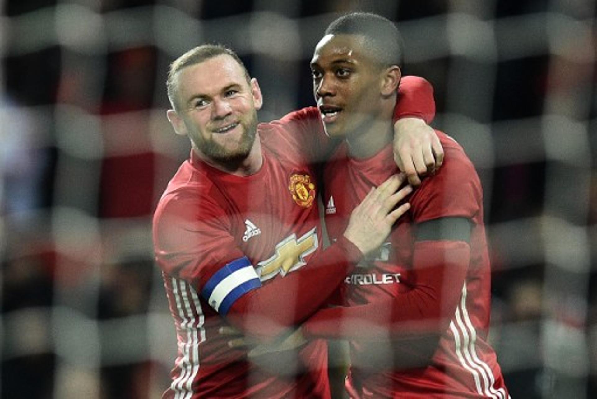 Rooney e Martial - Manchester United x West Ham