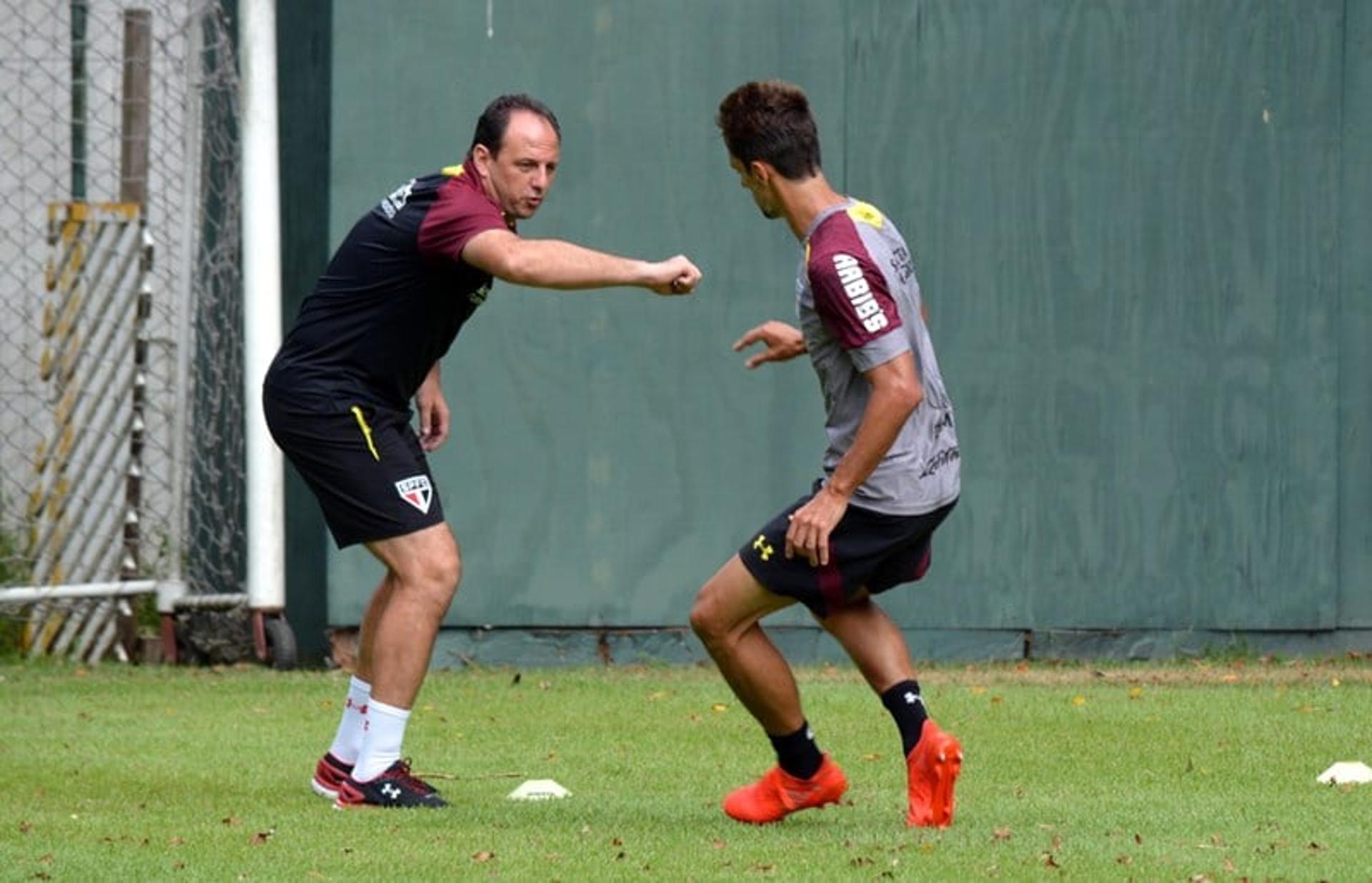 Rogério Ceni e Rodrigo Caio - São Paulo