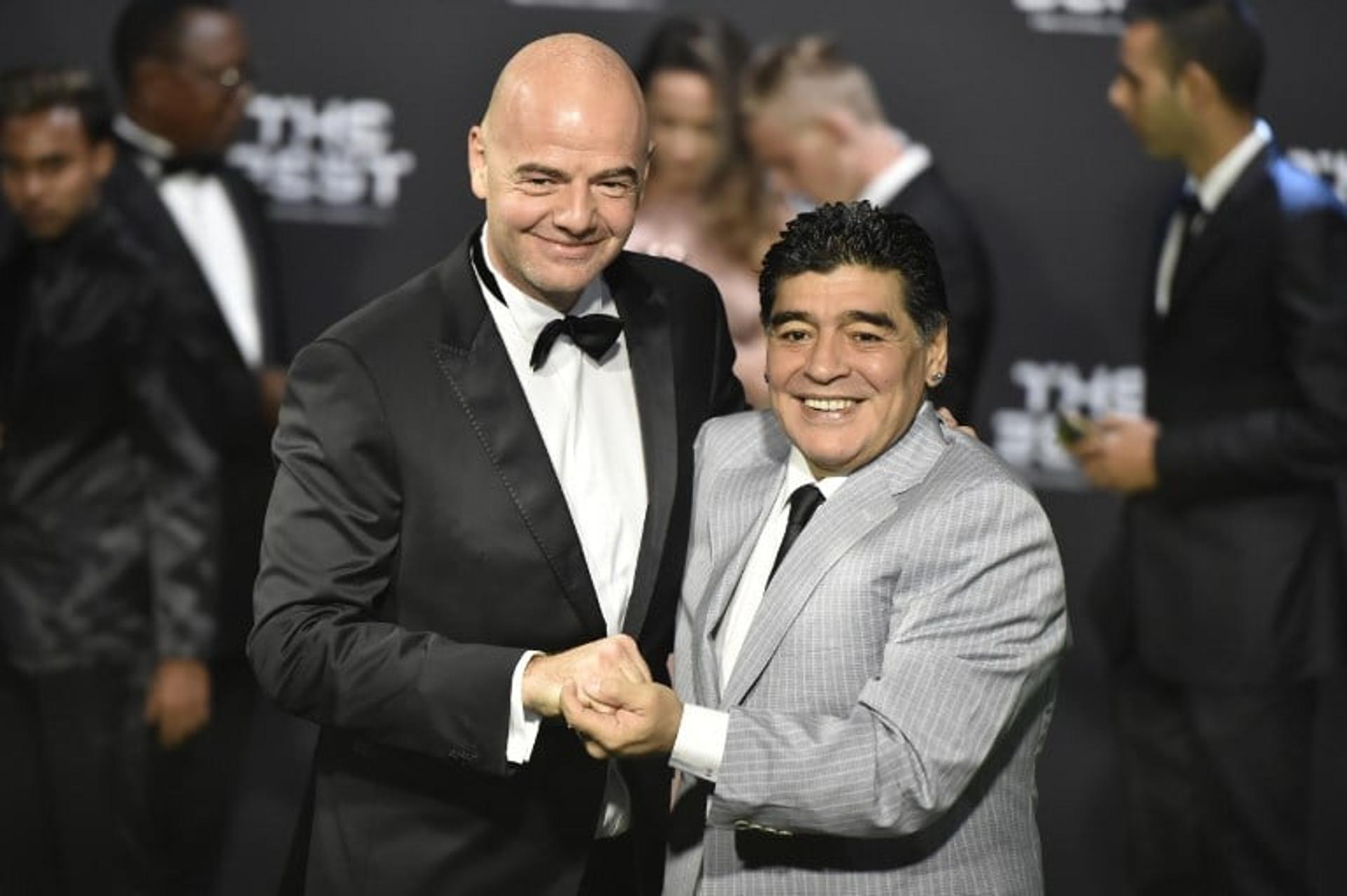 Maradona e Infantino