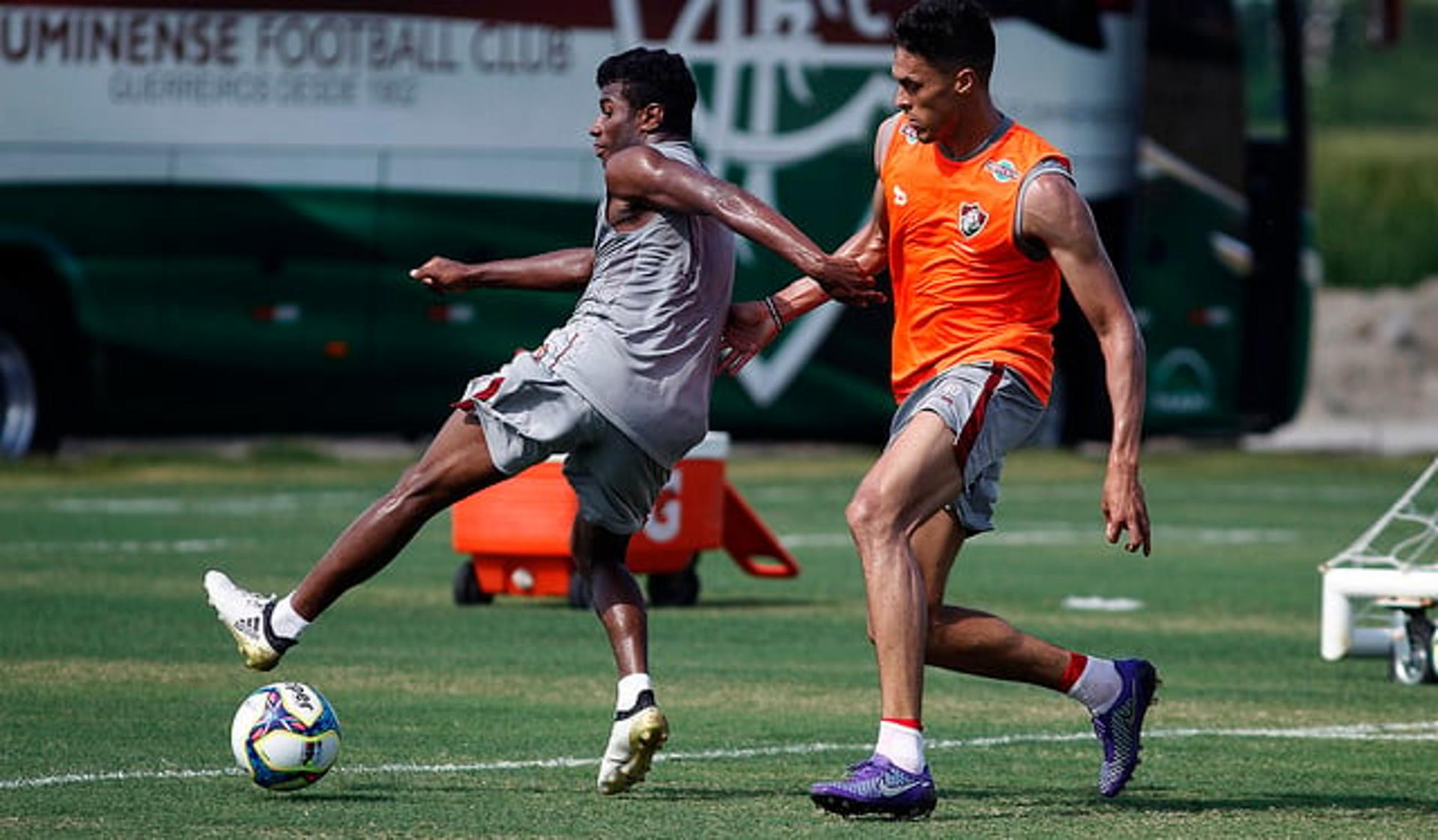 Reginaldo (Z), de colete laranja (Foto: Nelson Perez/Fluminense FC)