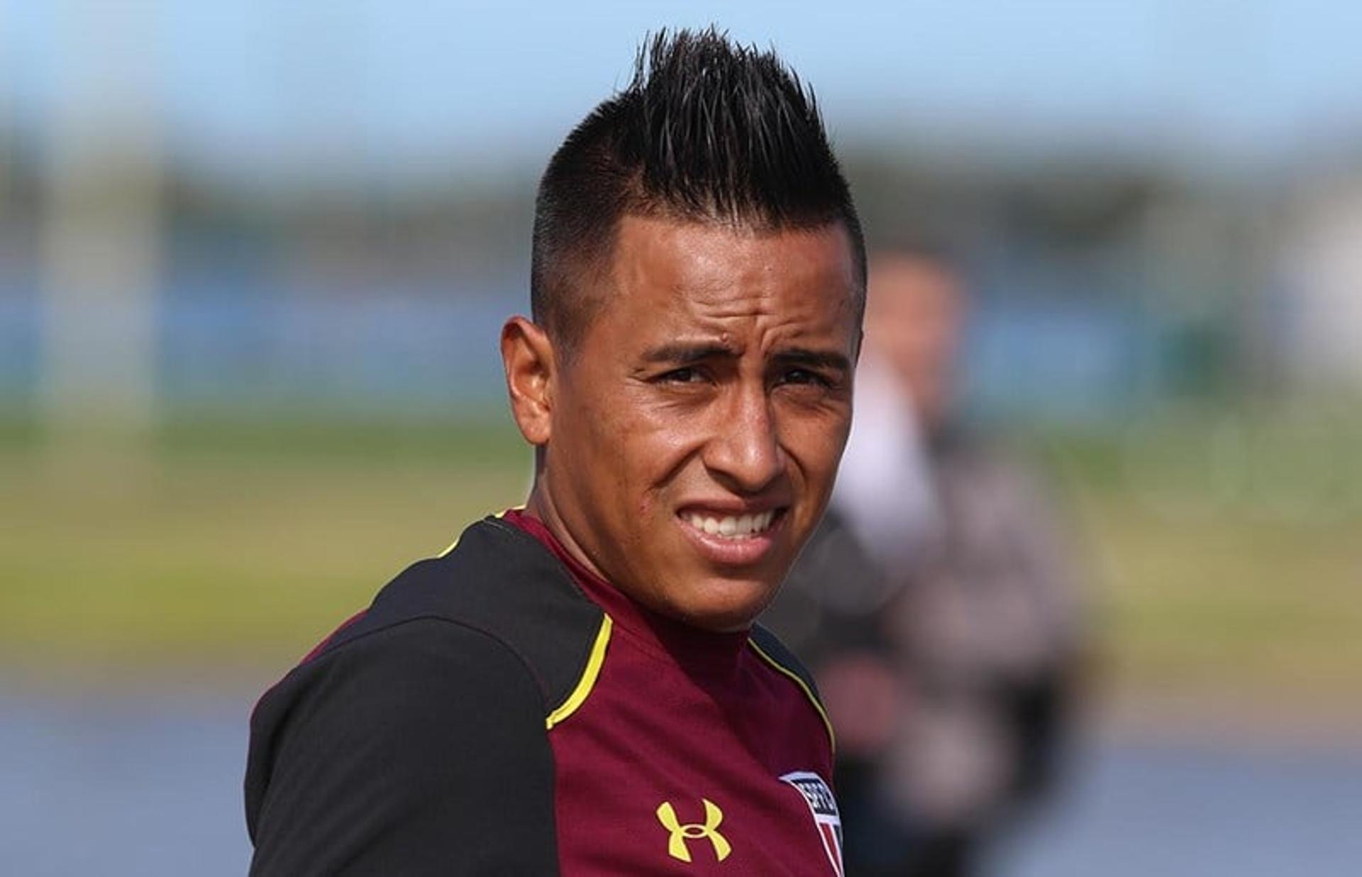 Cueva fez três treinos com o São Paulo nos Estados Unidos