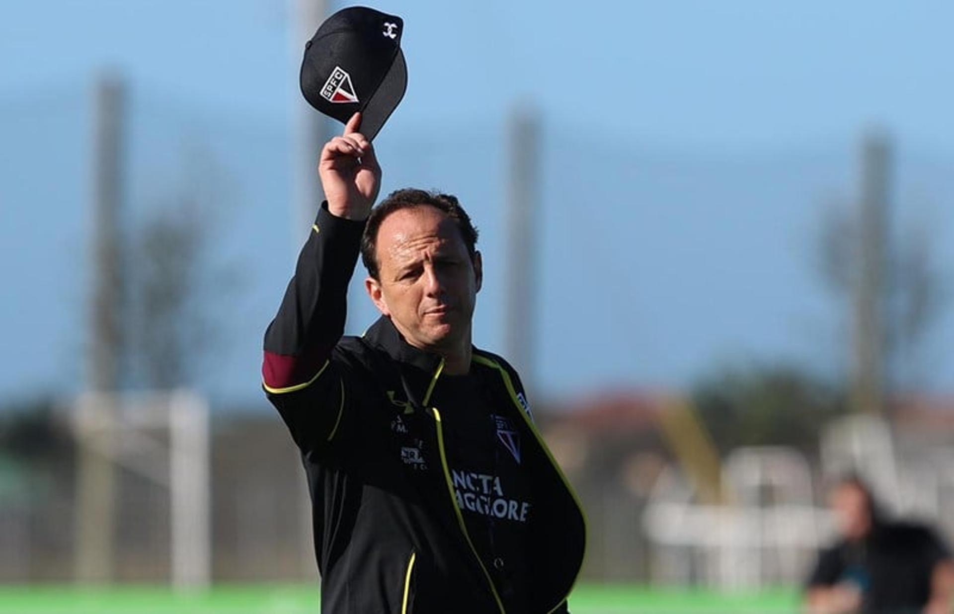 Rogério Ceni nos treinos em Bradenton nos Estados Unidos