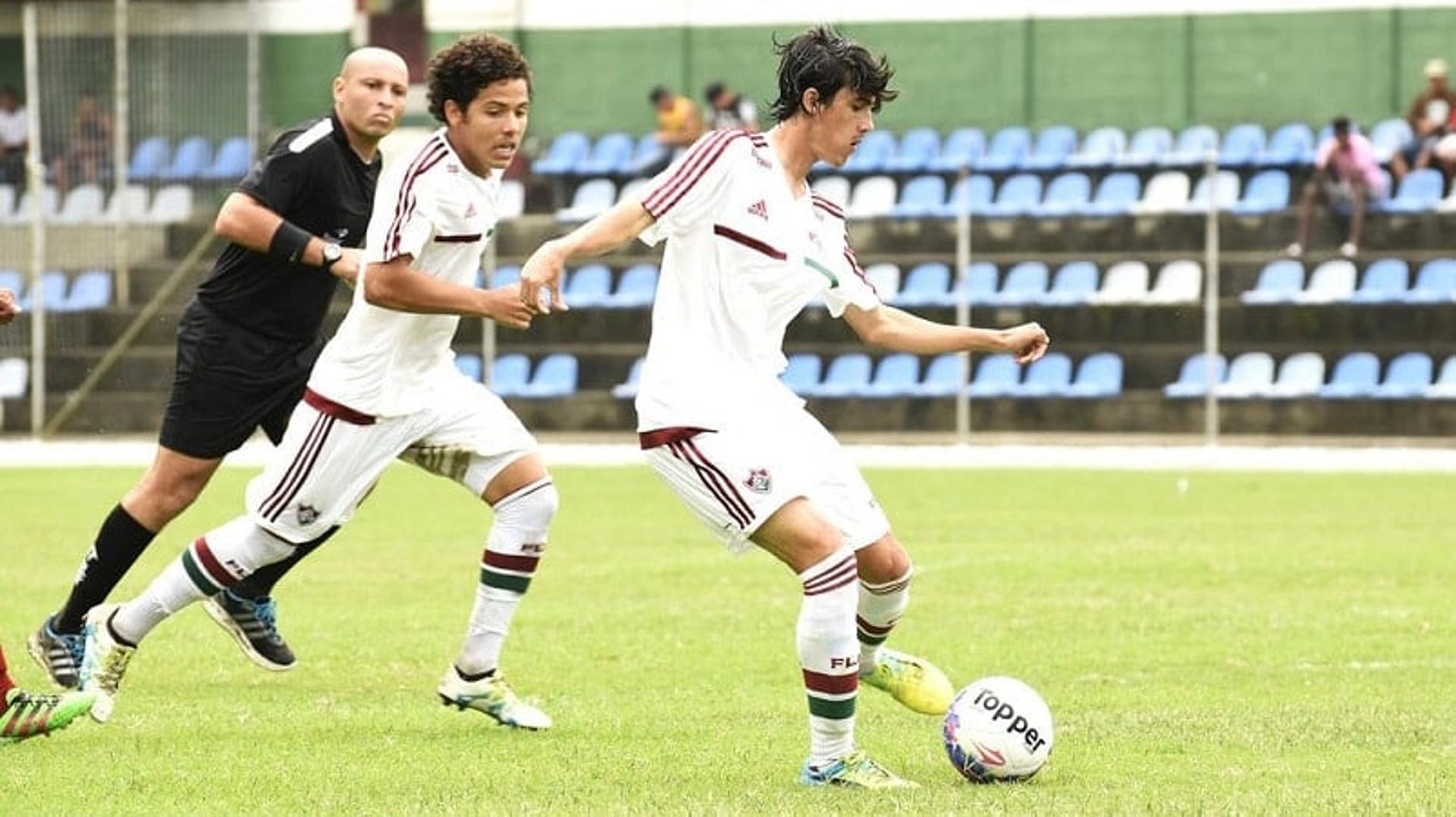 Pedrinho foi titular diante do Juventus-SP, mas Flu ficou pelo caminho (Foto: Fluminense/Divulgação)