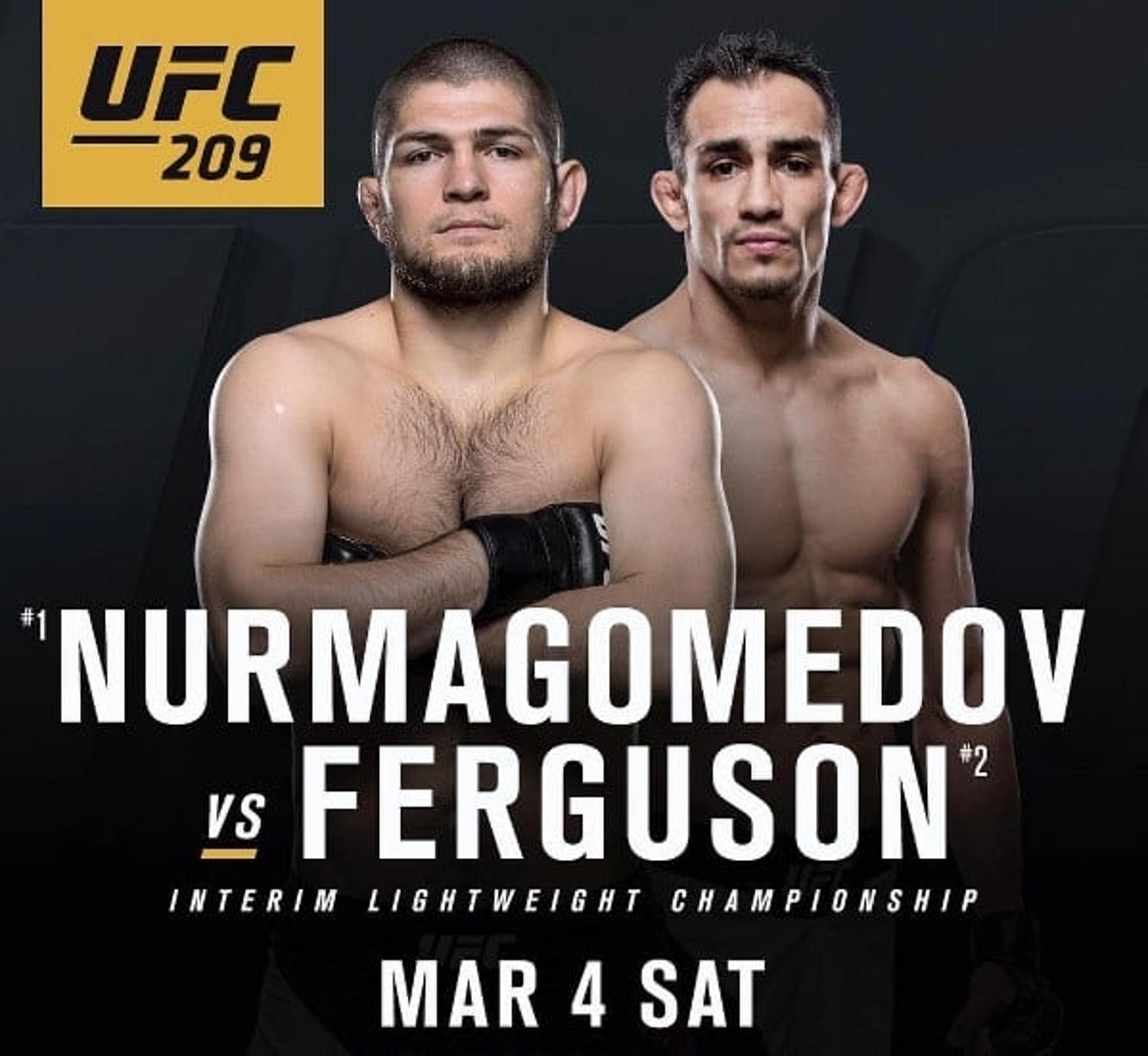 Khabib Nurmagomedov encara Tony Ferguson no UFC 209