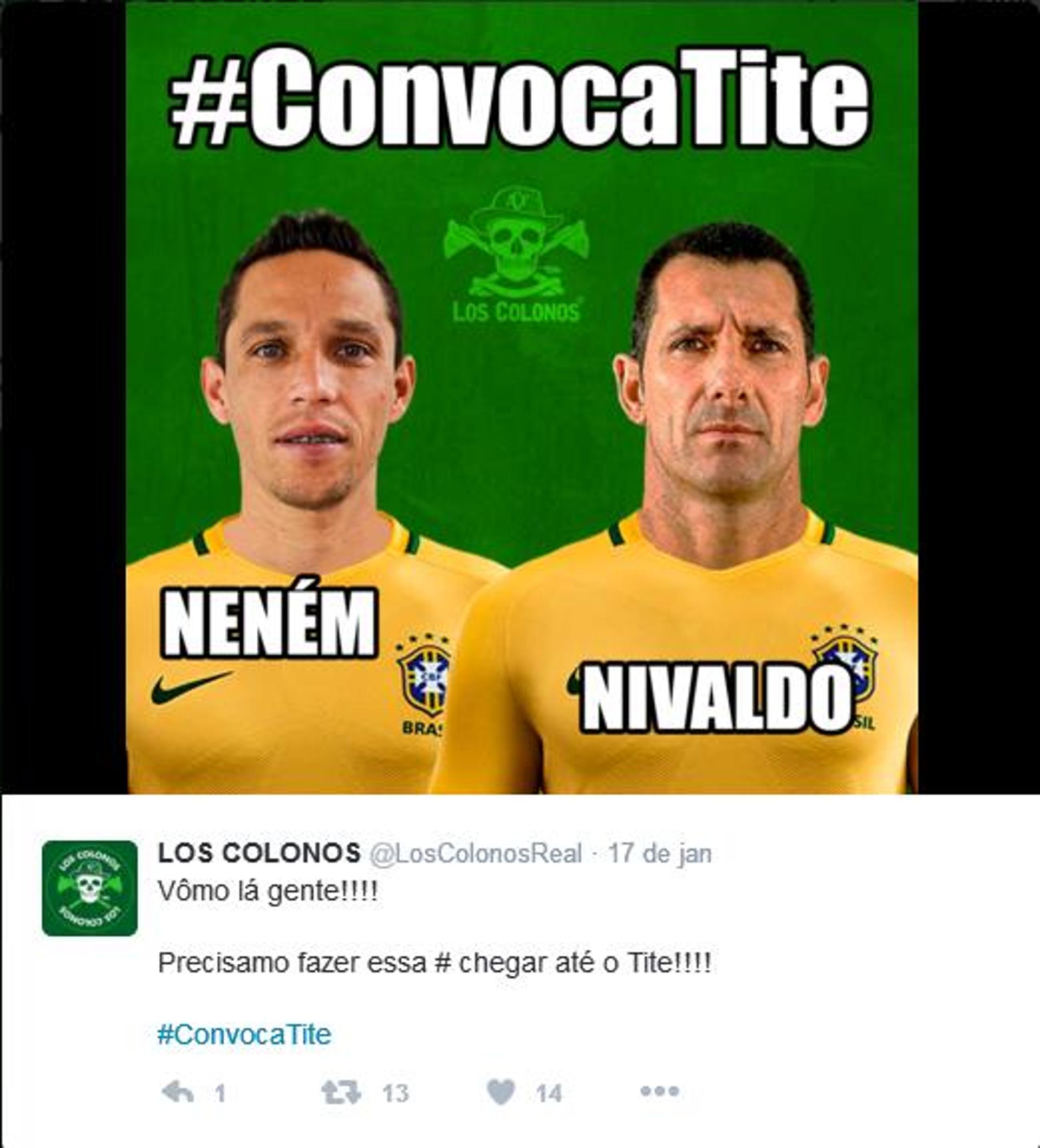 A torcida está pedindo