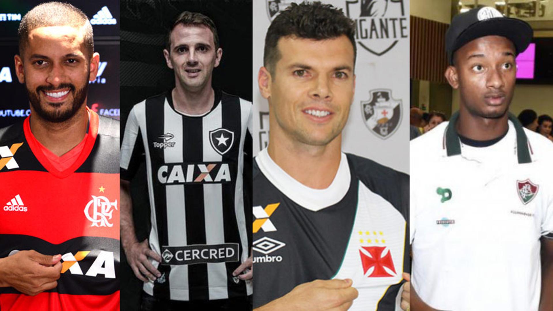 Carioca terá caras novas: Rômulo no Flamengo, Montillo no Botafogo, Wagner no Vasco e Orejuela no Fluminense