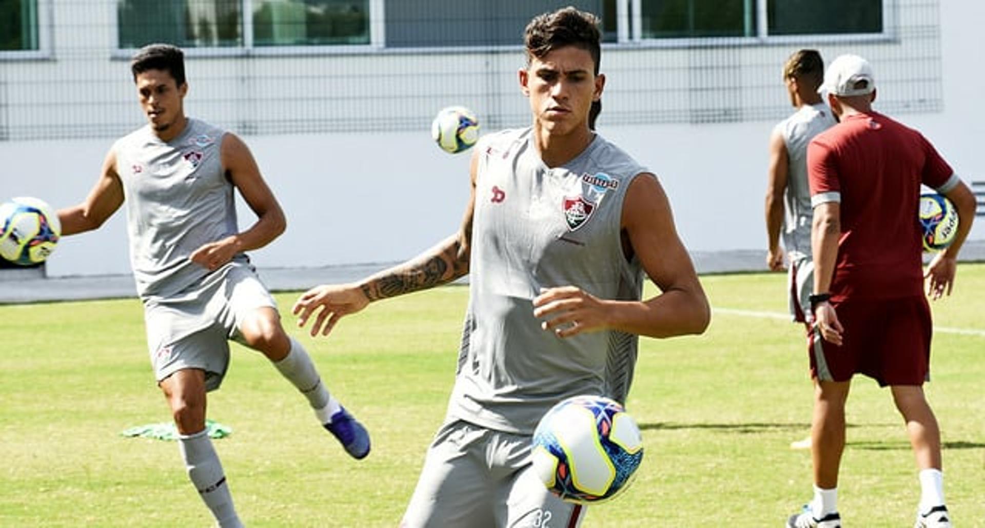 Pedro se lesionou no fim do treino de segunda-feira (Foto: Mailson Santana/Fluminense FC)