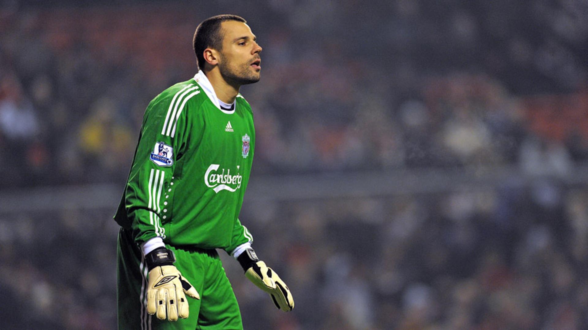 Diego Cavalieri jogou no Liverpool entre 2008 e 2010