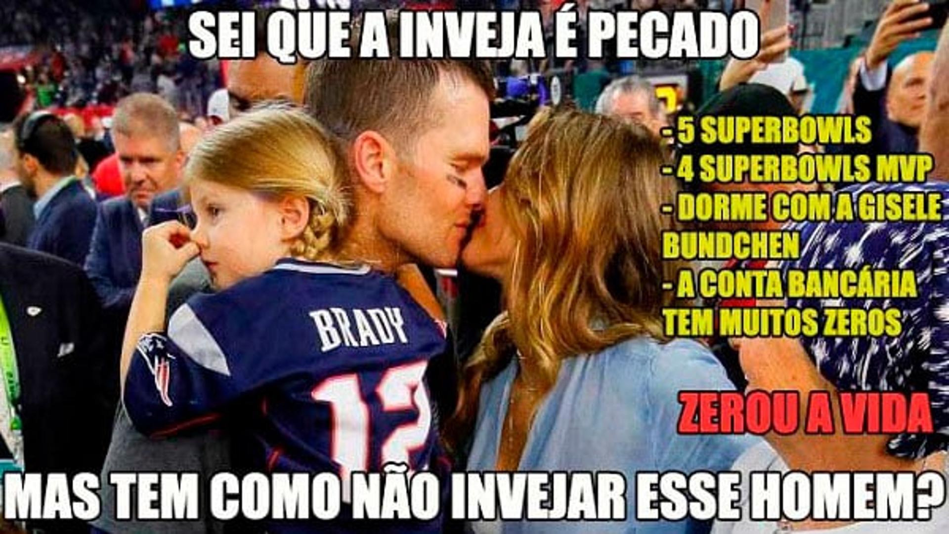 Virada do New England Patriots foi assunto dos memes