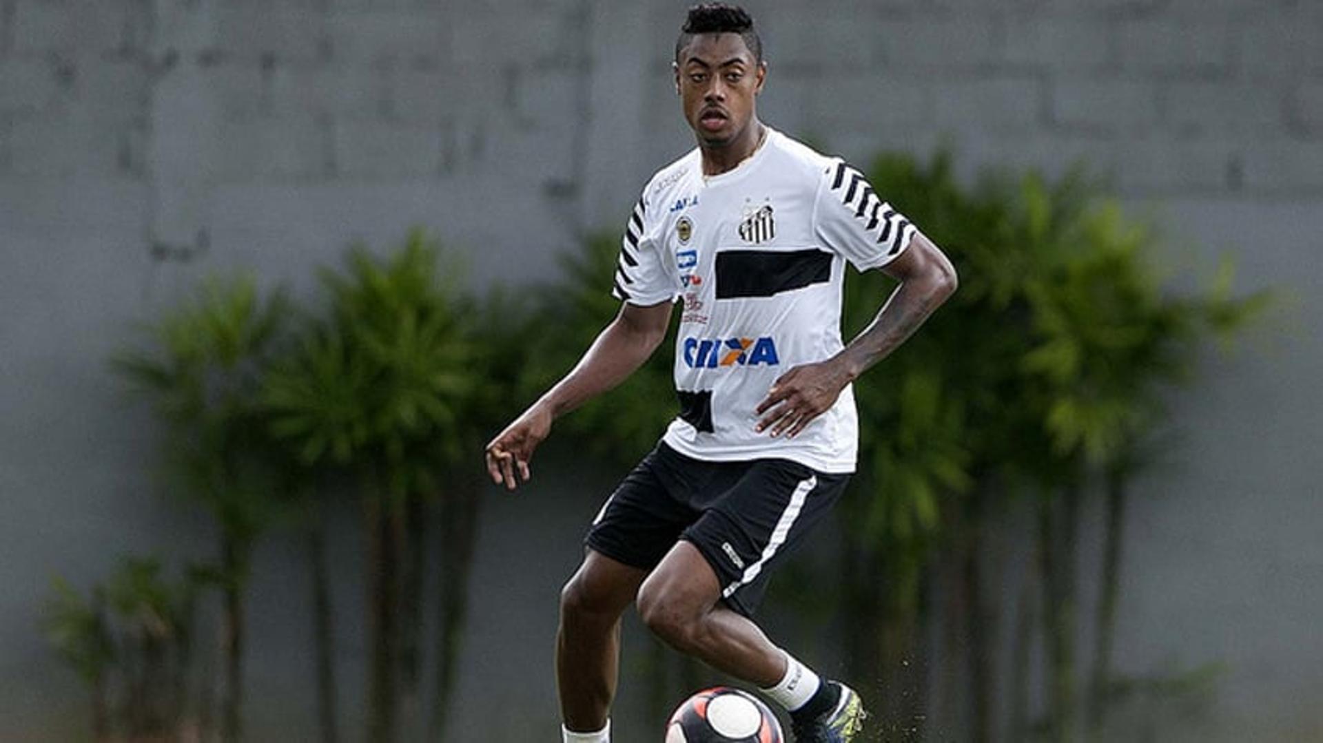 Bruno Henrique chegou ao Santos nesta semana