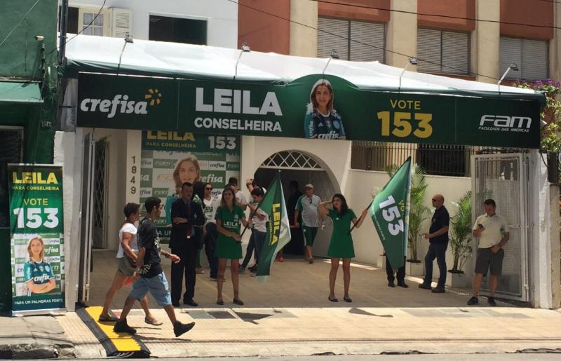 Comitê de Leila na Rua Palestra Itália