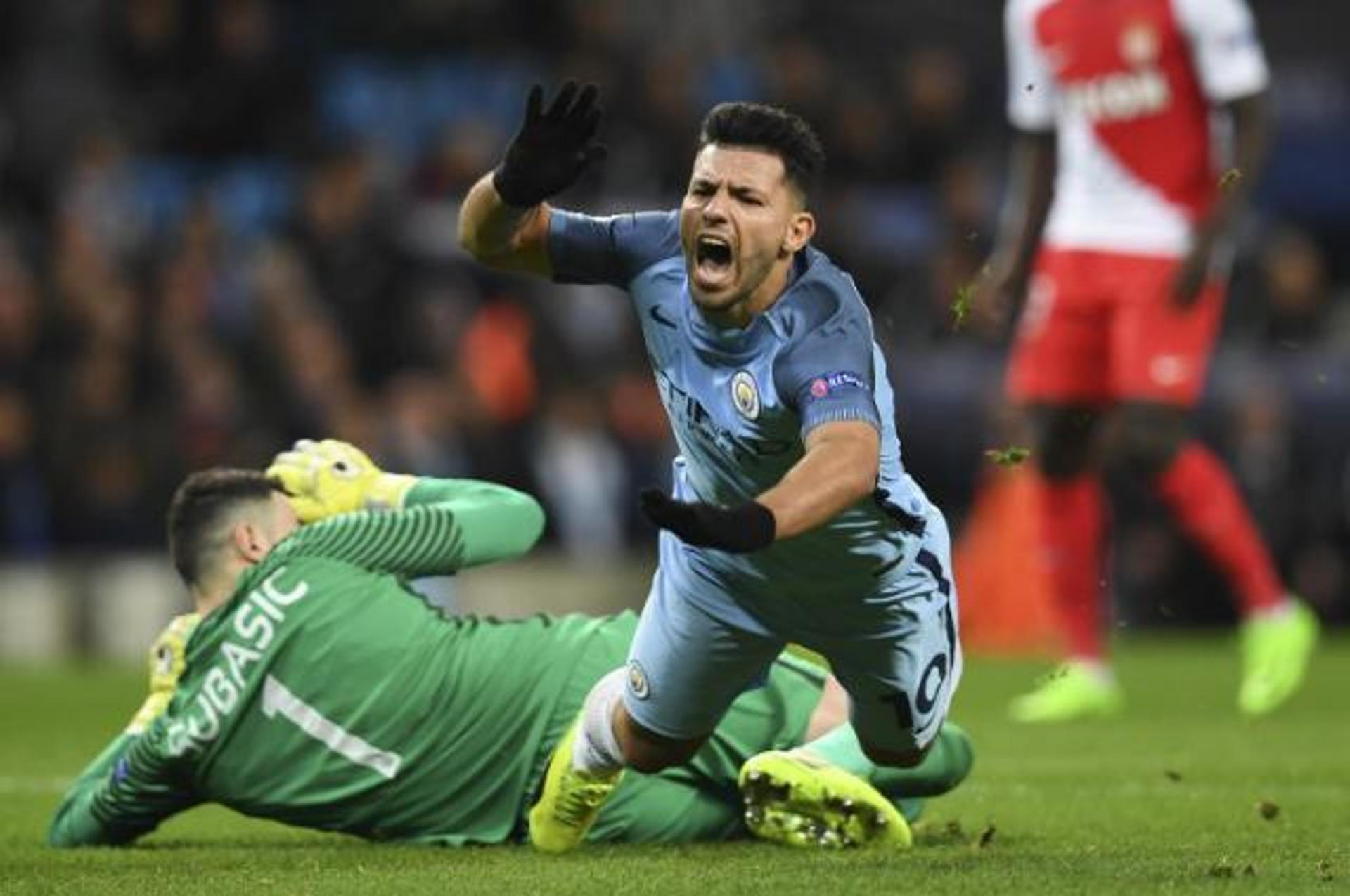 Agüero - Manchester City x Monaco