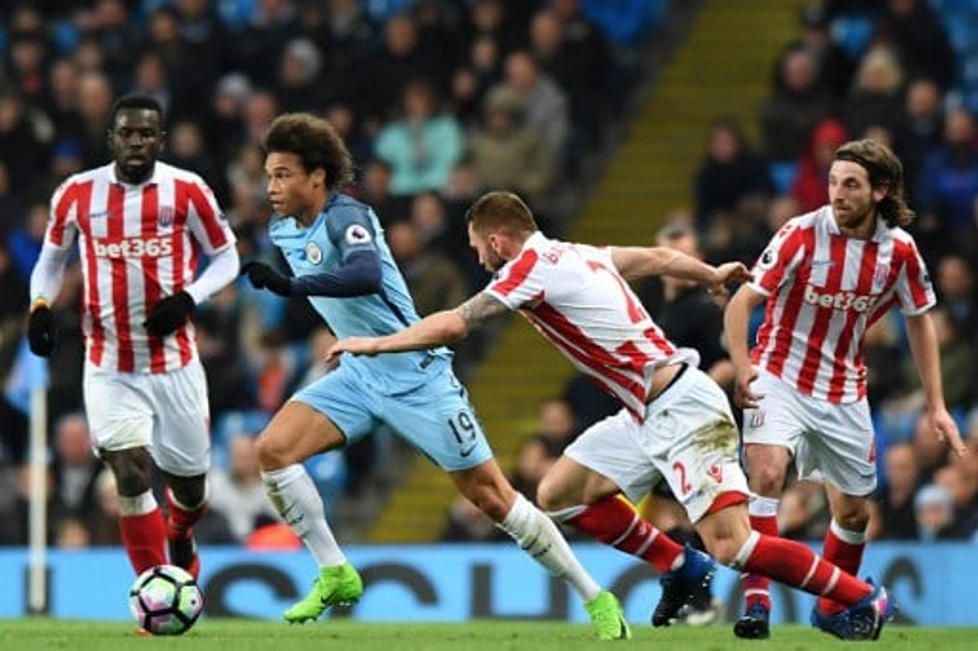 Sané - Manchester City x Stoke