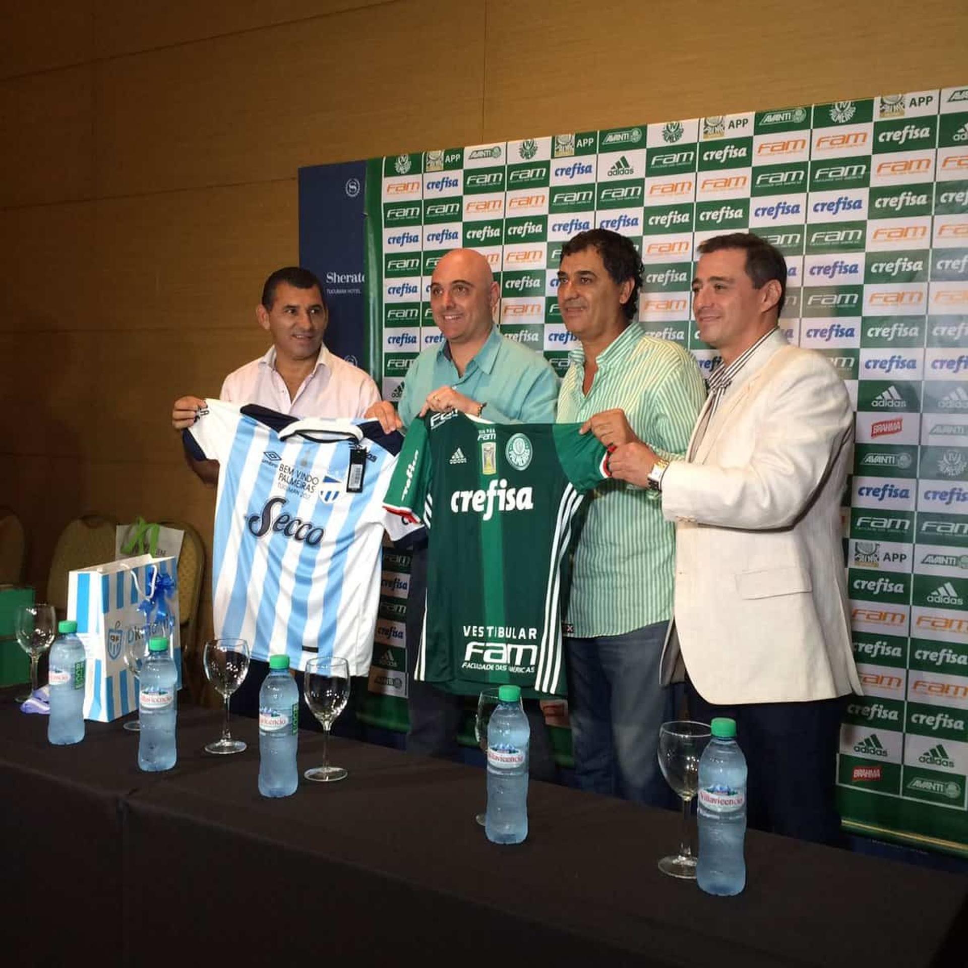 Encontro de presidentes do Palmeiras e do Tucumán