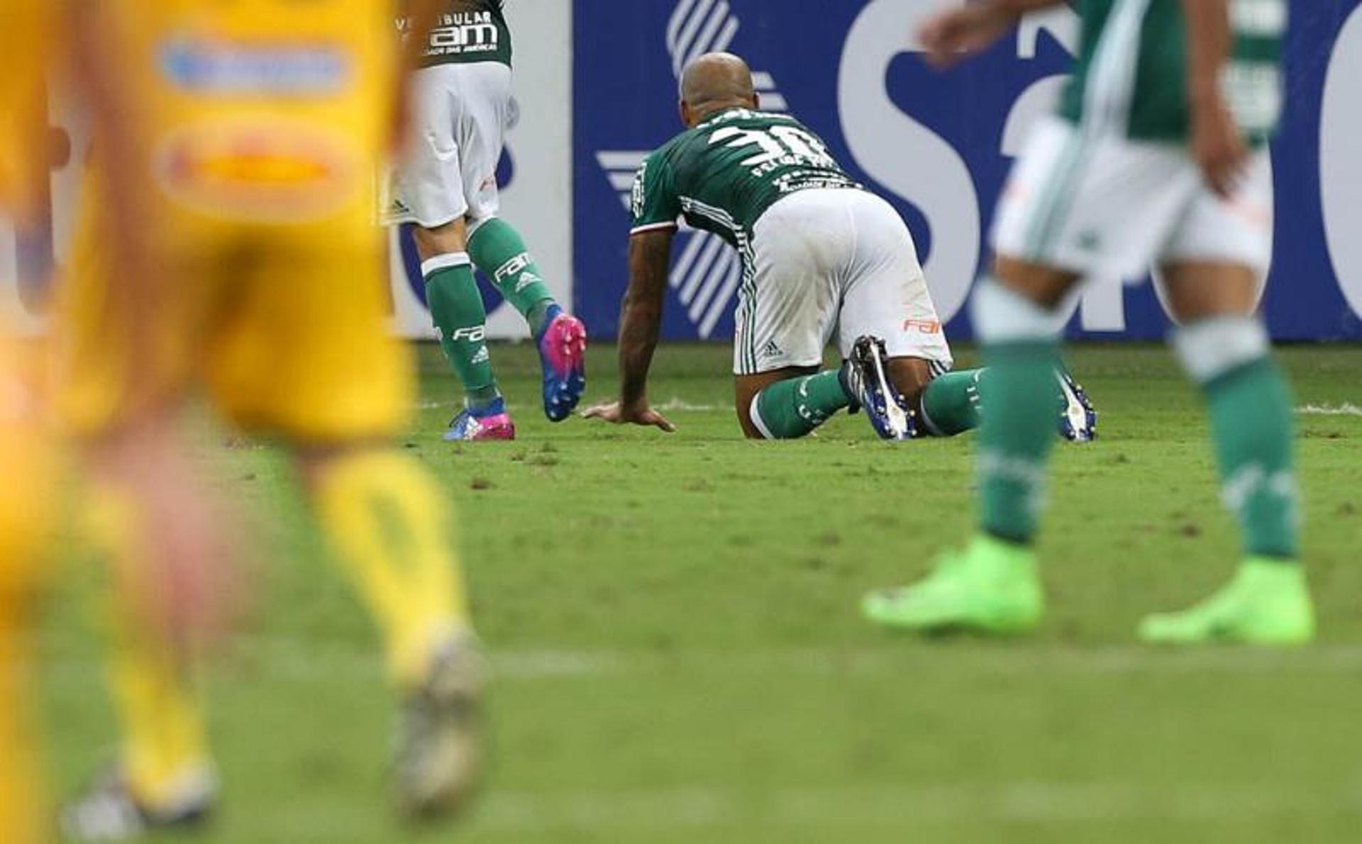 Felipe Melo marcou gol contra o Mirassol e comemorou imitando um pitbull