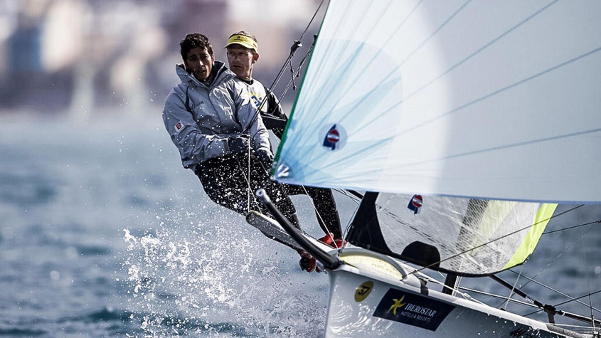 Dupla brasileira luta para chegar à regata da medalha