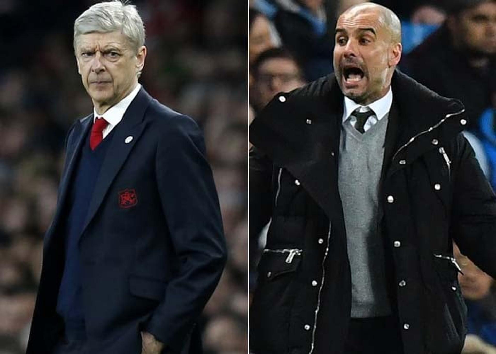 Arsenal x Manchester City, no Arsenal Stadium, neste domingo, traça rumos de Wenger e Guardiola