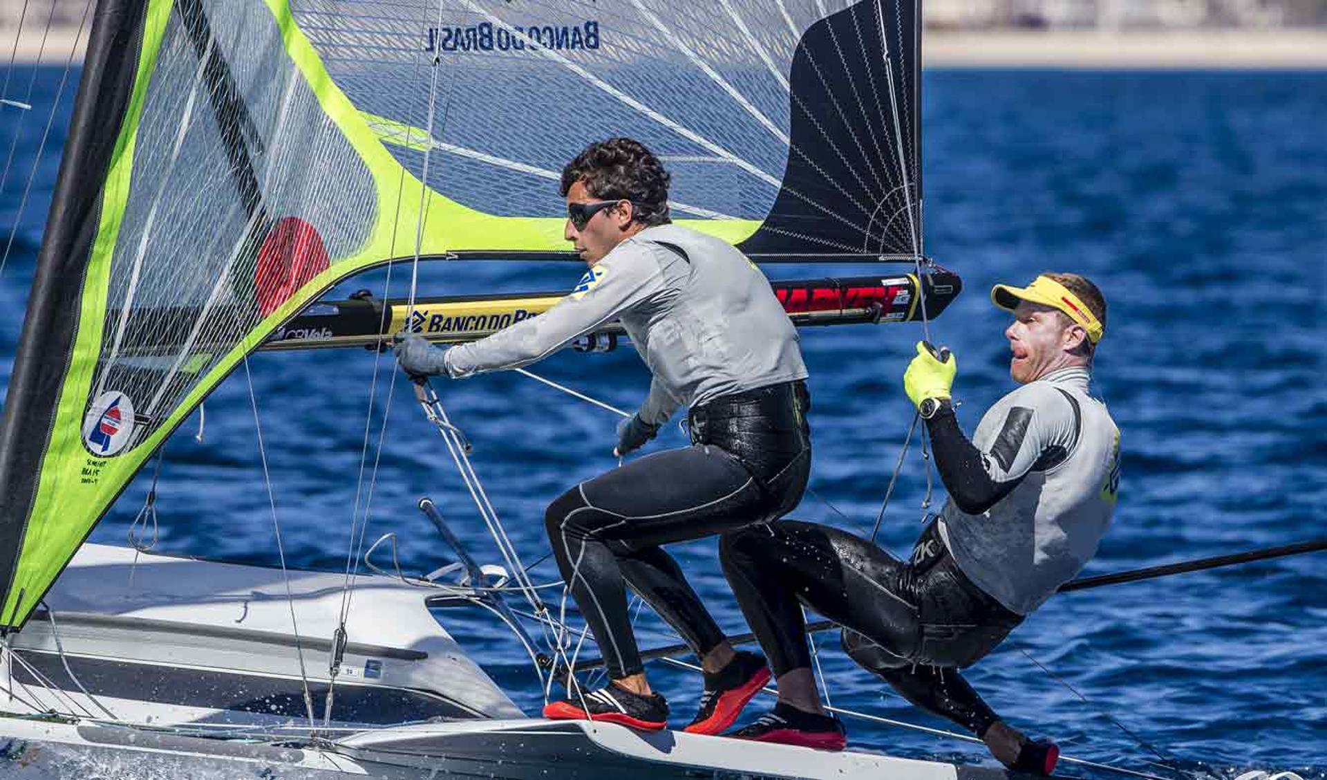 Gabriel Borges e Robert Scheidt em Palma de Mallorca