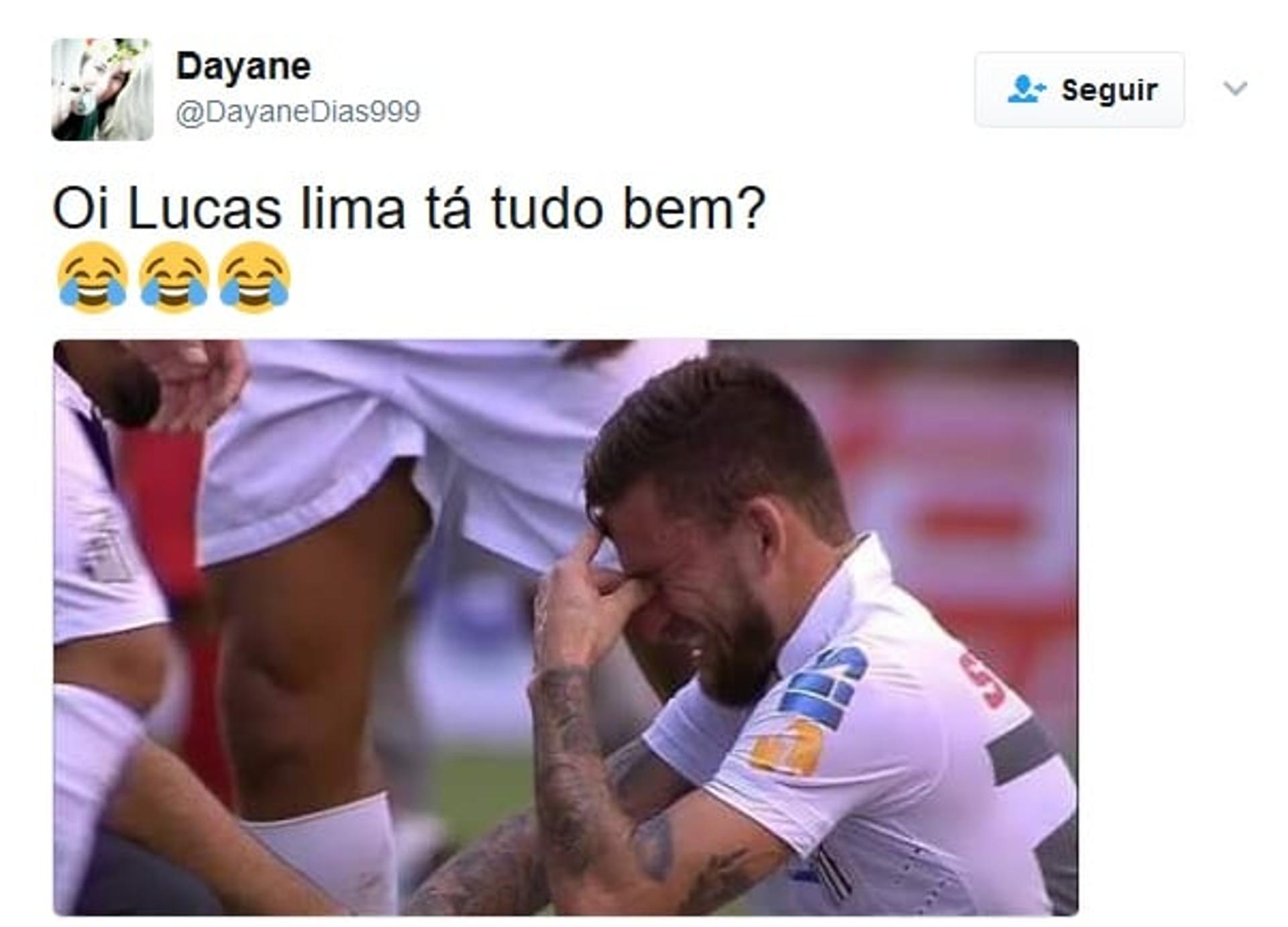 Lucas Lima sofreu com as cutucadas dos palmeirenses após o Santos ser eliminado pela Ponte Preta