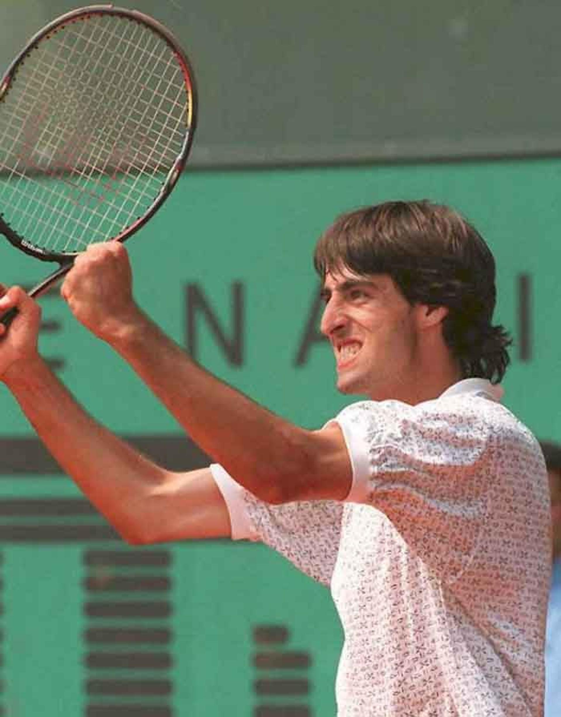 Ainda jovem, Fernando Meligeni alcançou a terceira fase de Roland Garros em 1995