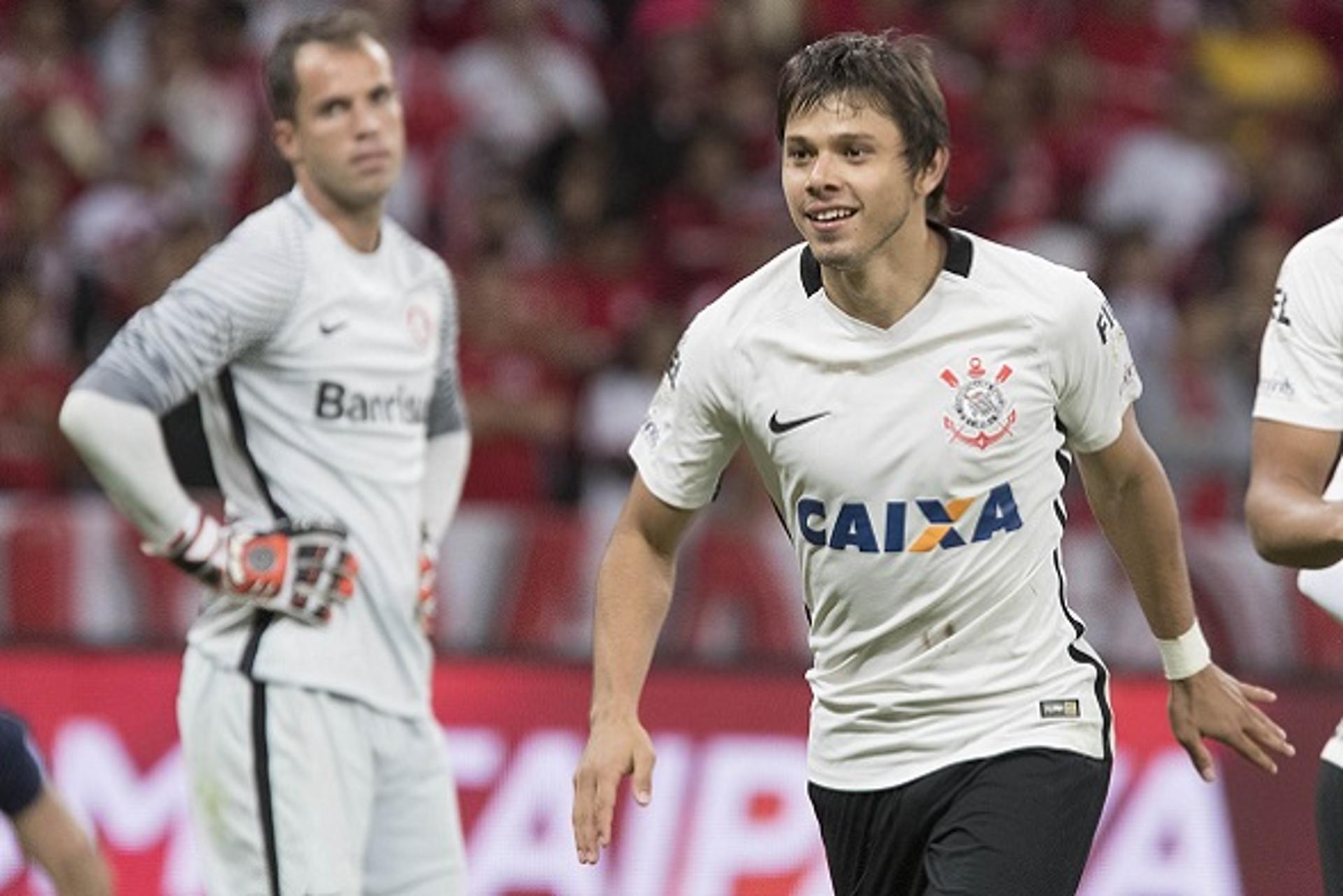 Romero, após fazer gol sobre o Internacional, no Beira-Rio