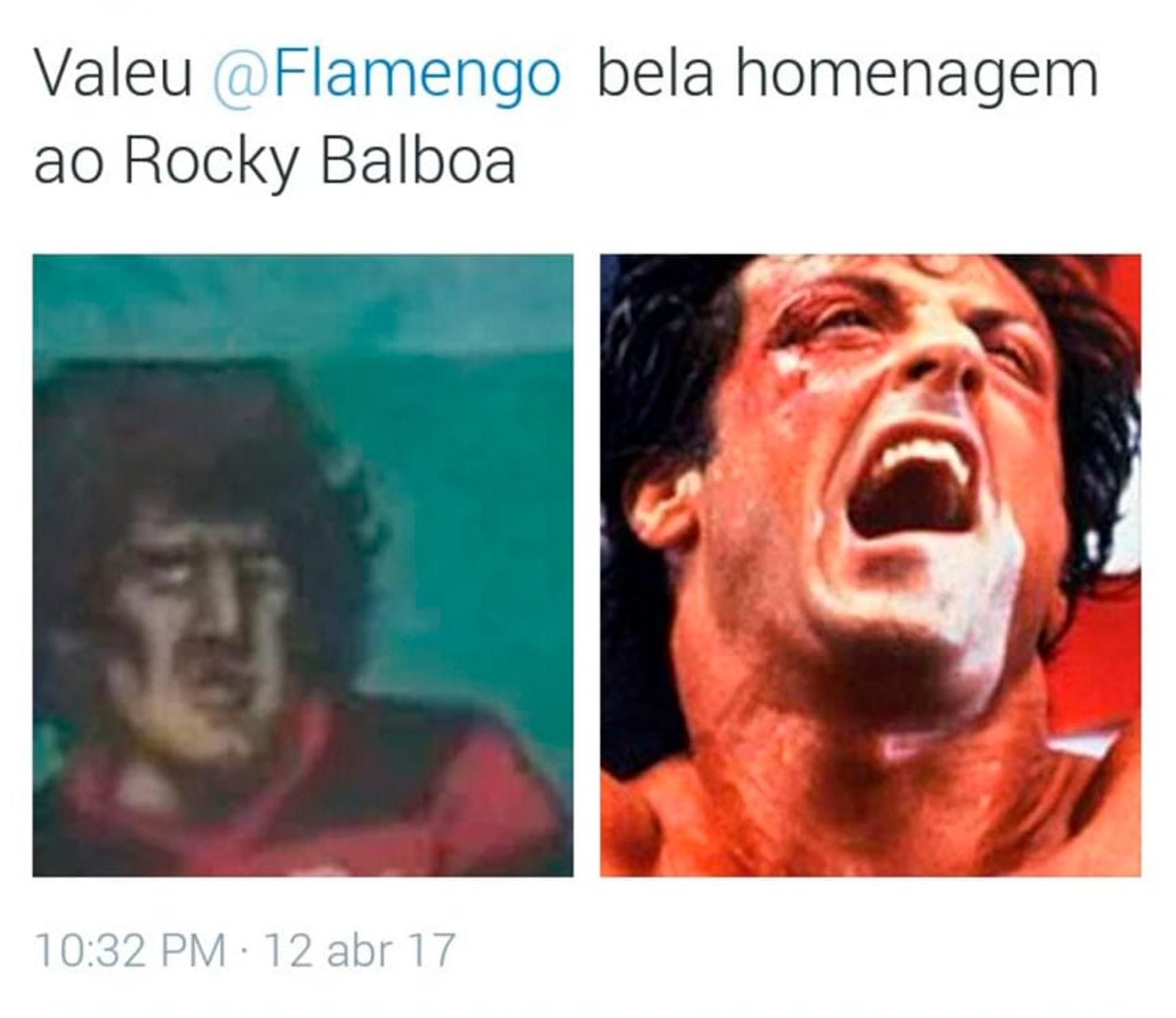 Mosaico 3D com gol de falta do Zico rendeu zoações dos rivais do Flamengo