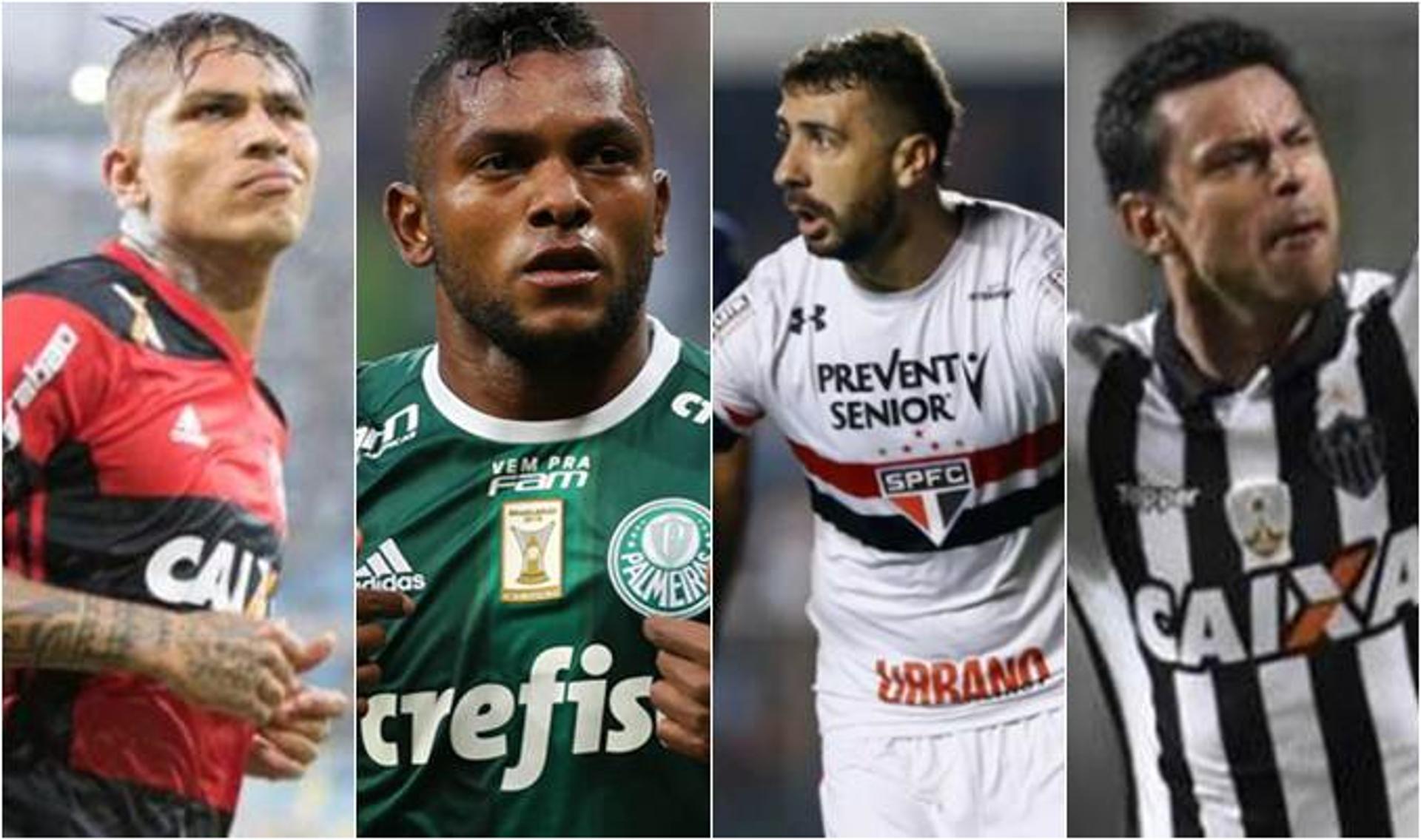 Quem é o seu favorito para ser o artilheiro do Brasileirão? Veja os números dos atacantes em 2017 e deixe o seu voto nos duelos