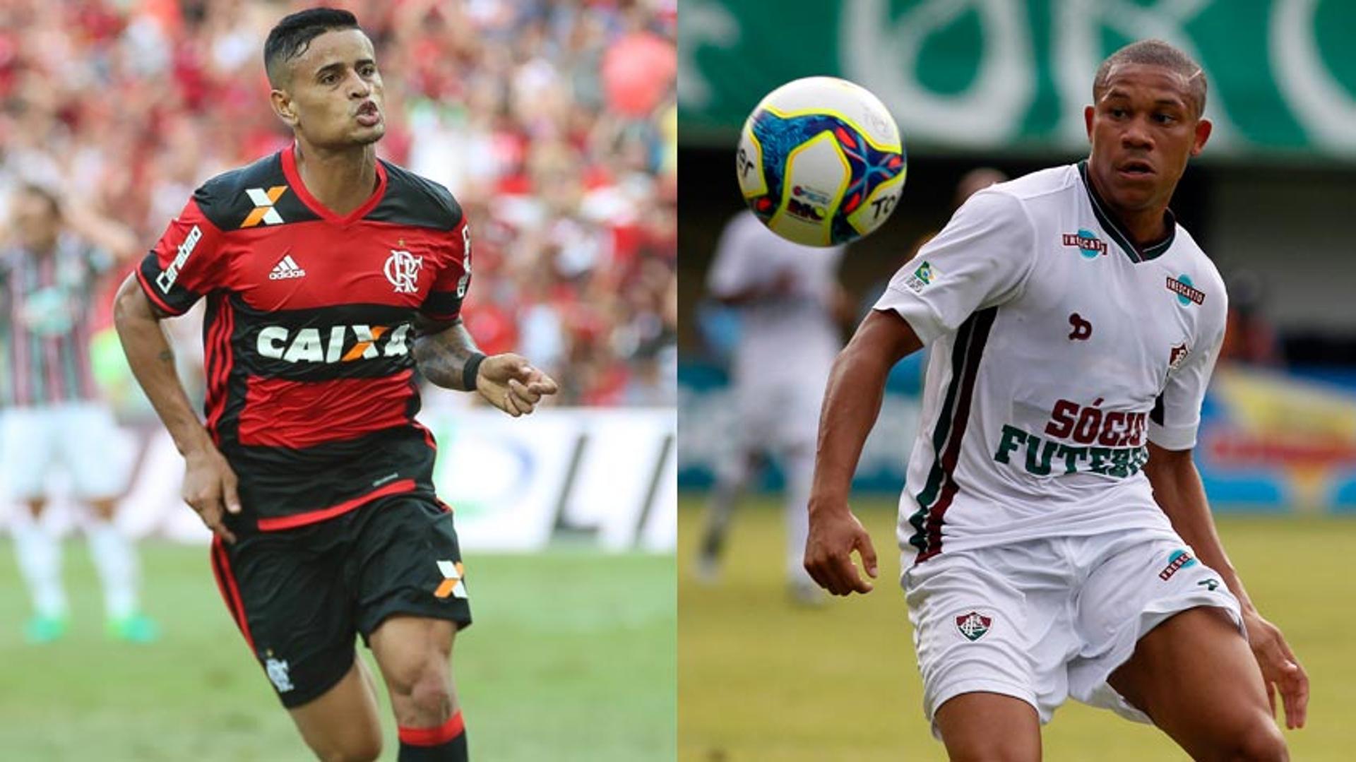 Éverton (Flamengo) x Wellington Silva (Fluminense)