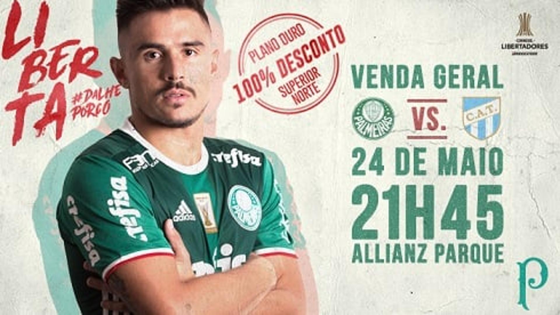 Palmeiras x Tucumán tem 29 mil ingressos já vendidos (Imagem: Divulgação/Palmeiras)