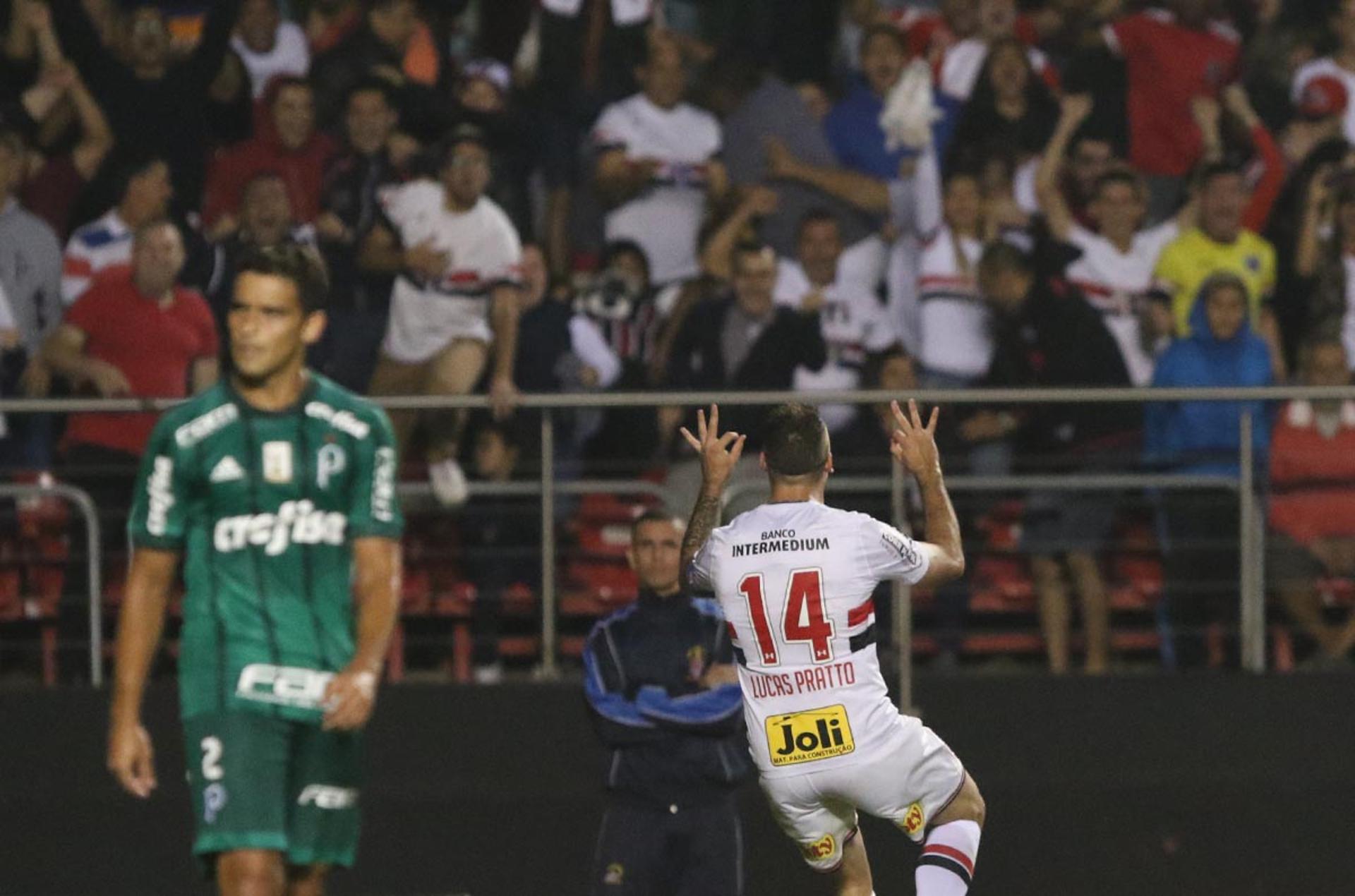 São Paulo 2x0 Palmeiras - Pratto festeja a vitória 15 do tabu