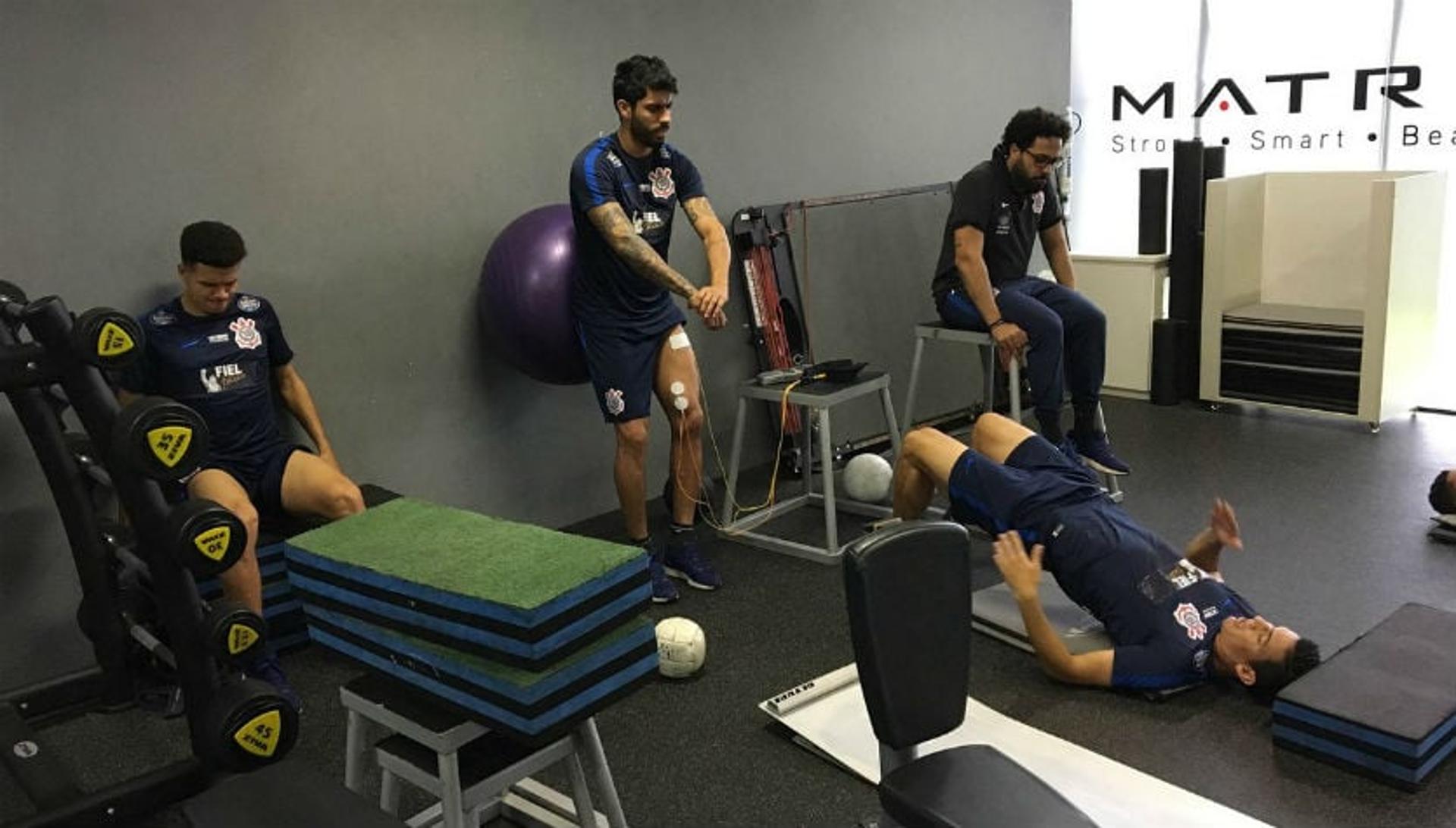 Marquinhos Gabriel, Vilson e Balbuena na academia