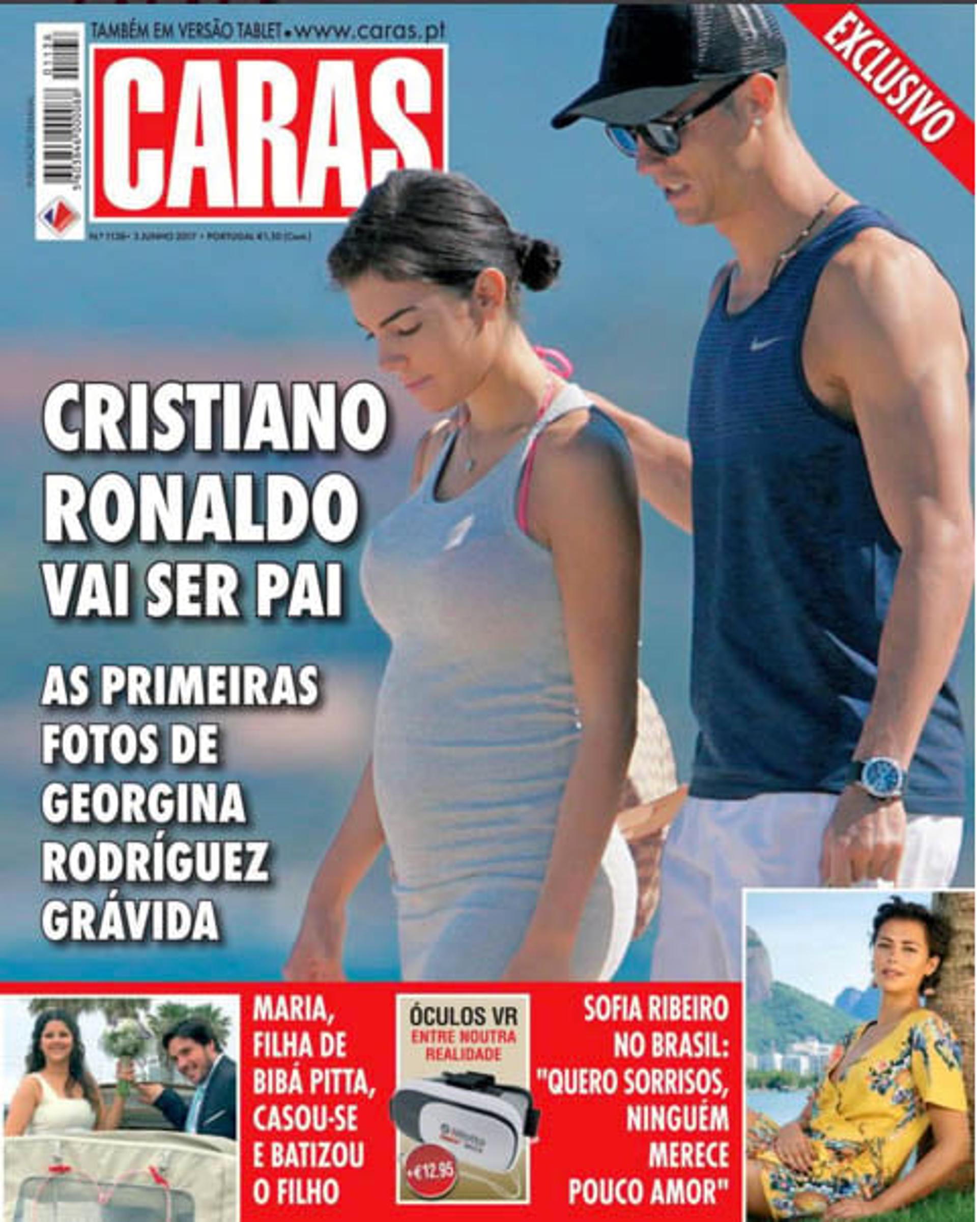 Revista anuncia gravidez de namorada de CR7