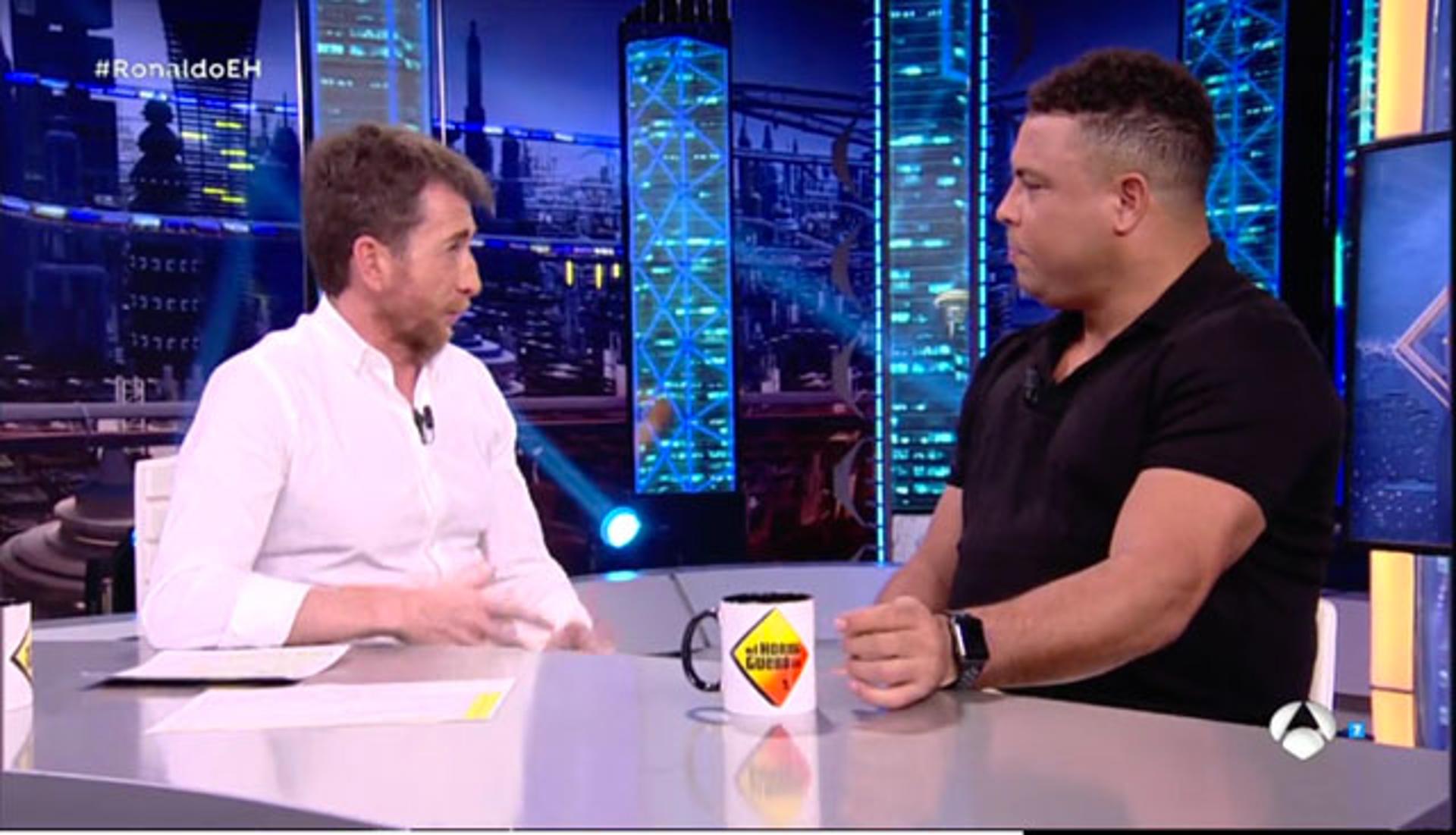 Ronaldo participa de programa de TV na Espanha