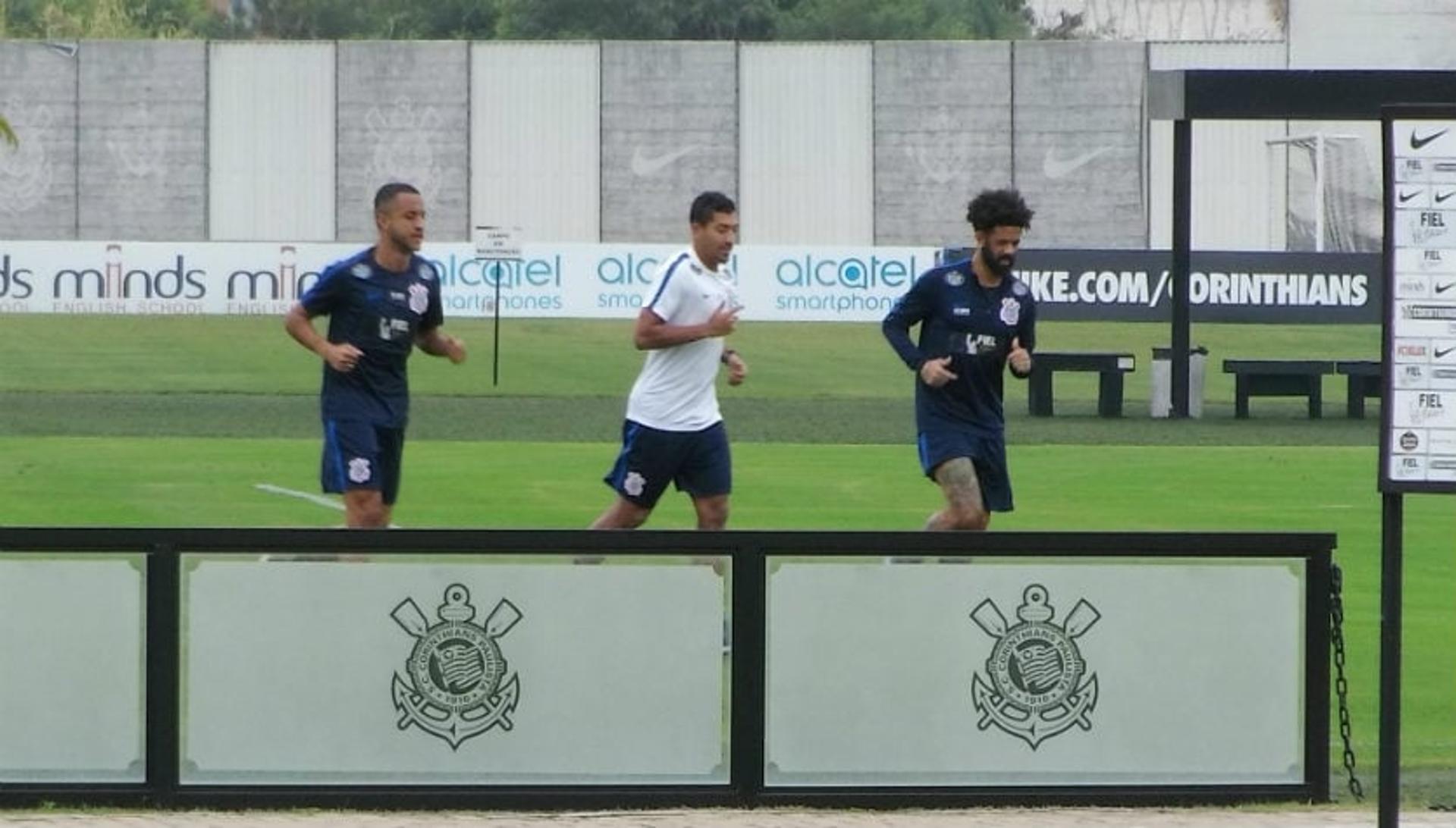 Rafael Castro, Léo Príncipe e Cristian no CT