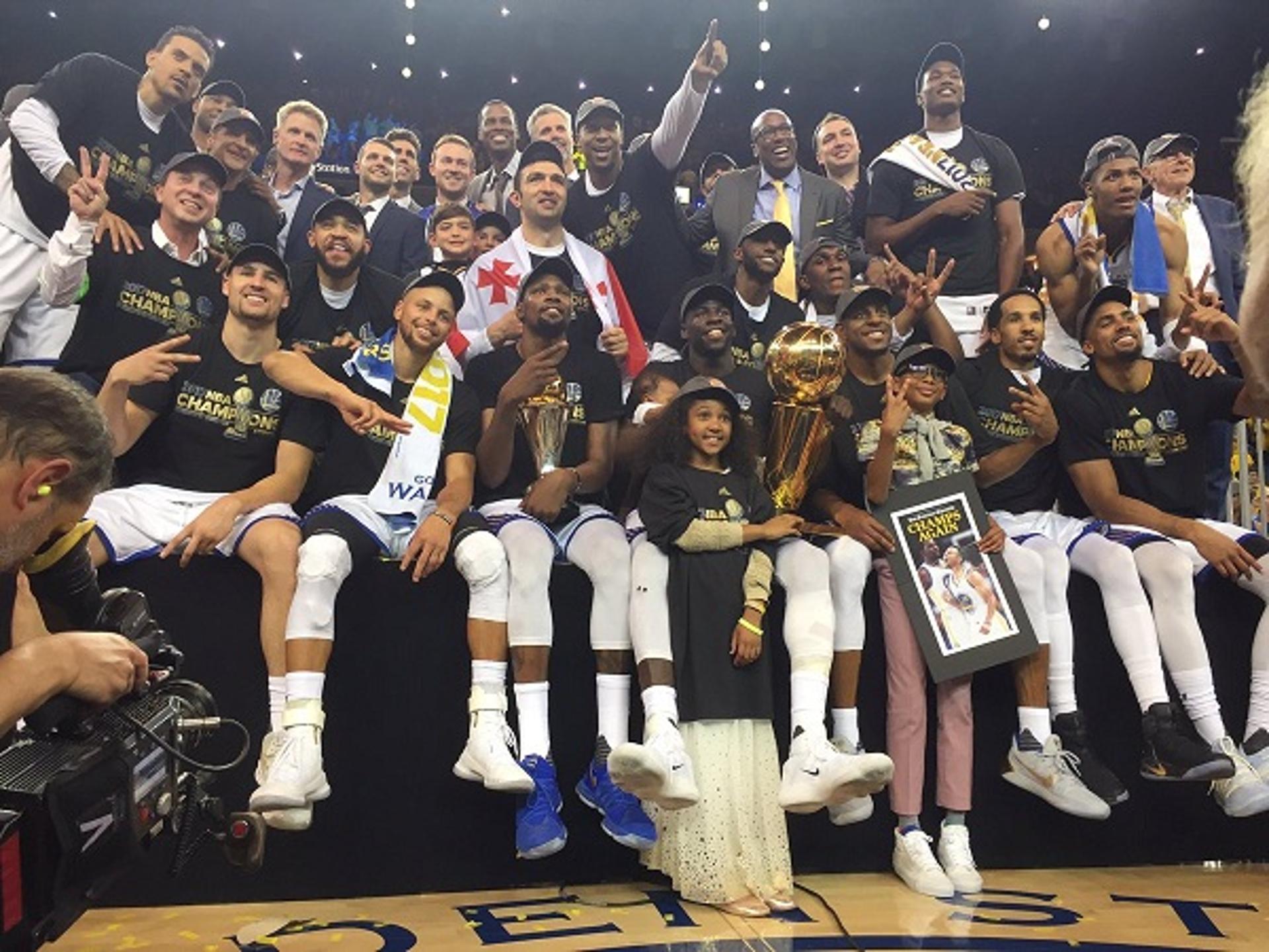 O Golden State Warriors, com Curry, Durant e companhia, foi campeão em 2015 e 2017, além do vice de 2016