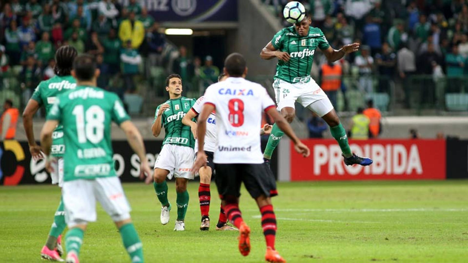 Último encontro: 21/6/2017 - Palmeiras 1 x 0 Atlético-GO