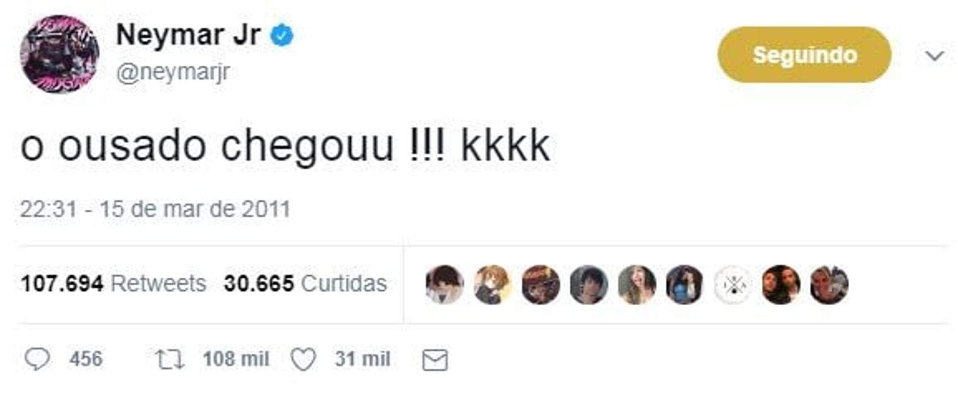 O ousado chegouu