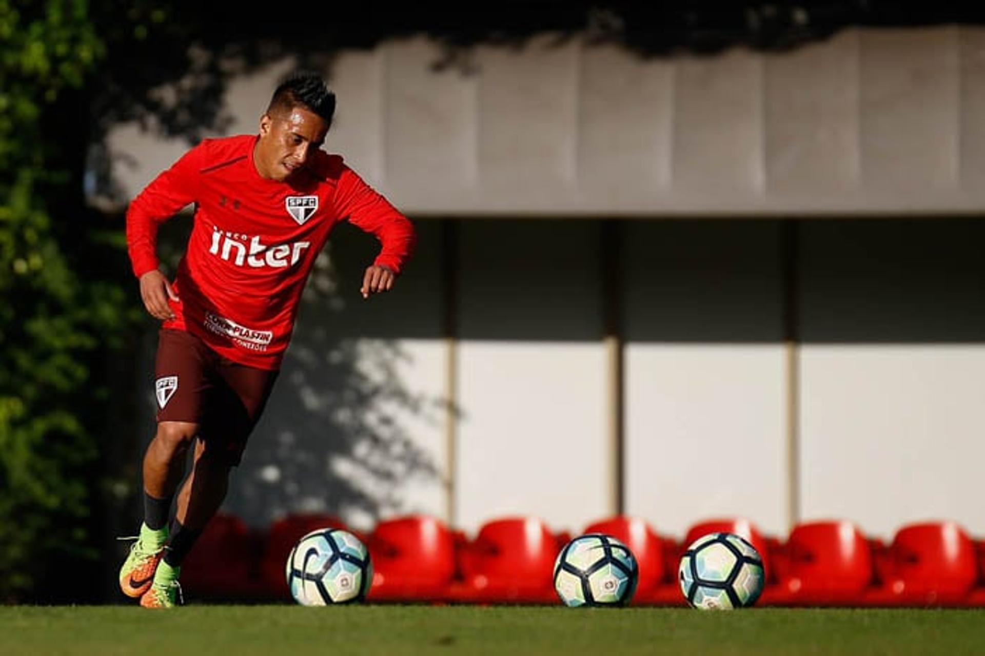 Treino São Paulo - Cueva