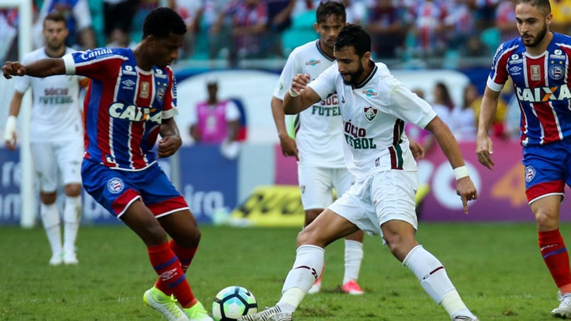 Bahia e Fluminense ficaram no 1 a 1, na Arena Fonte Nova