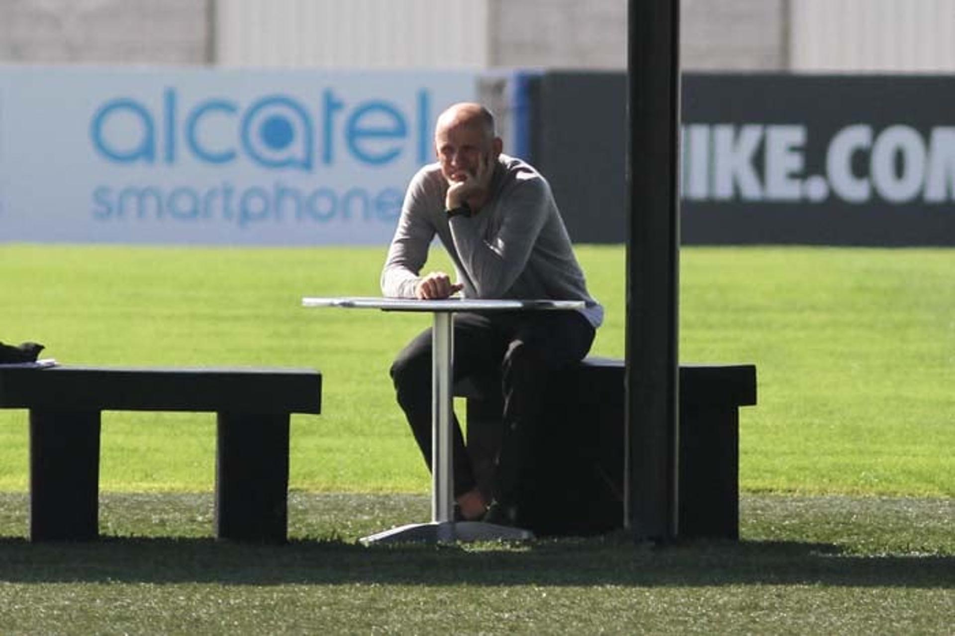 Taffarel assistiu ao treino do Corinthians