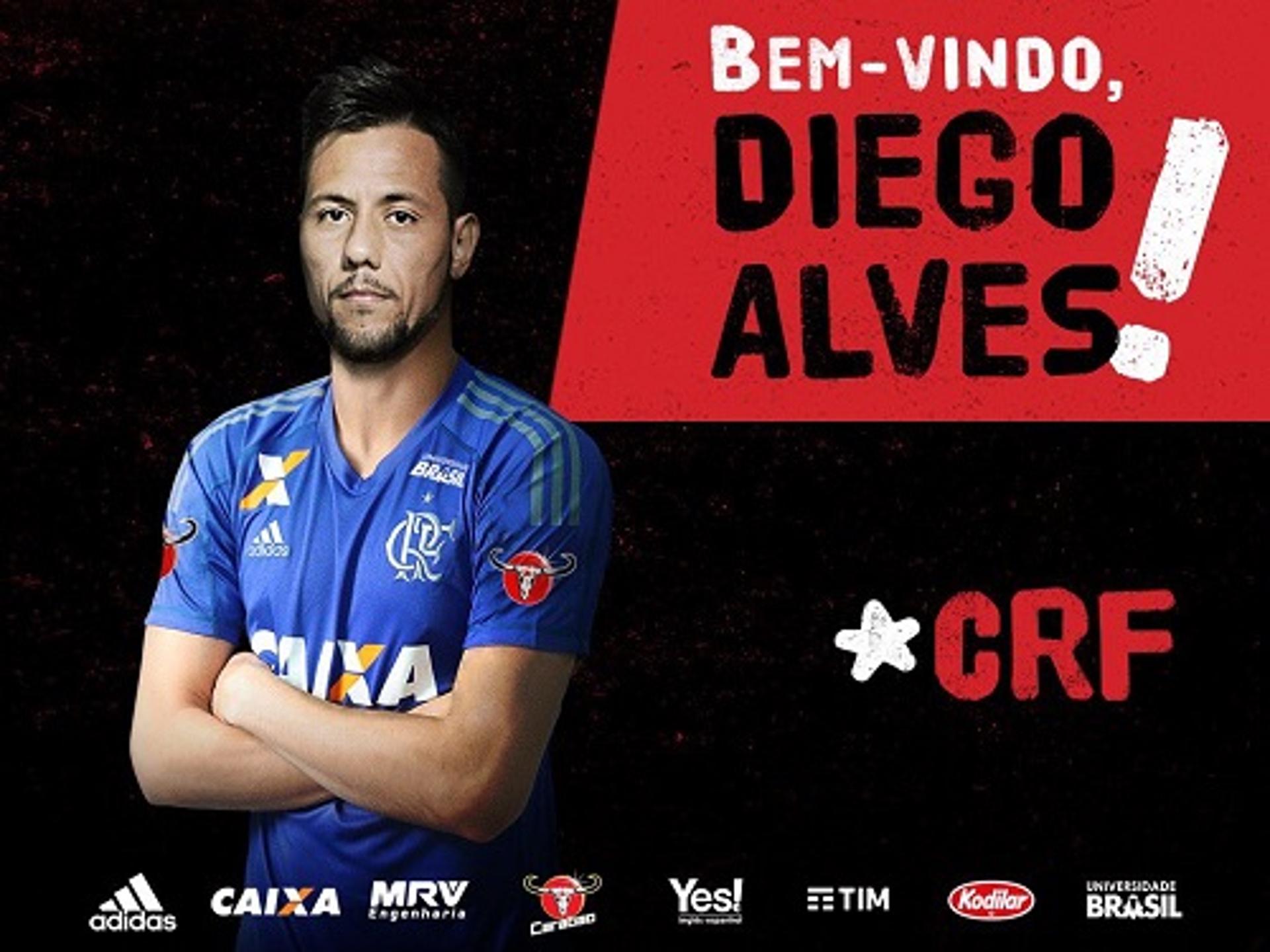 É oficial! Diego Alves assinou com o Flamengo e já foi apresentado. O Rubro-Negro desembolsou cerca de 300 mil Euros (cerca de R$ 1,1 milhão) para contar com o goleiro que tem fama de pegador de pênaltis na Europa.