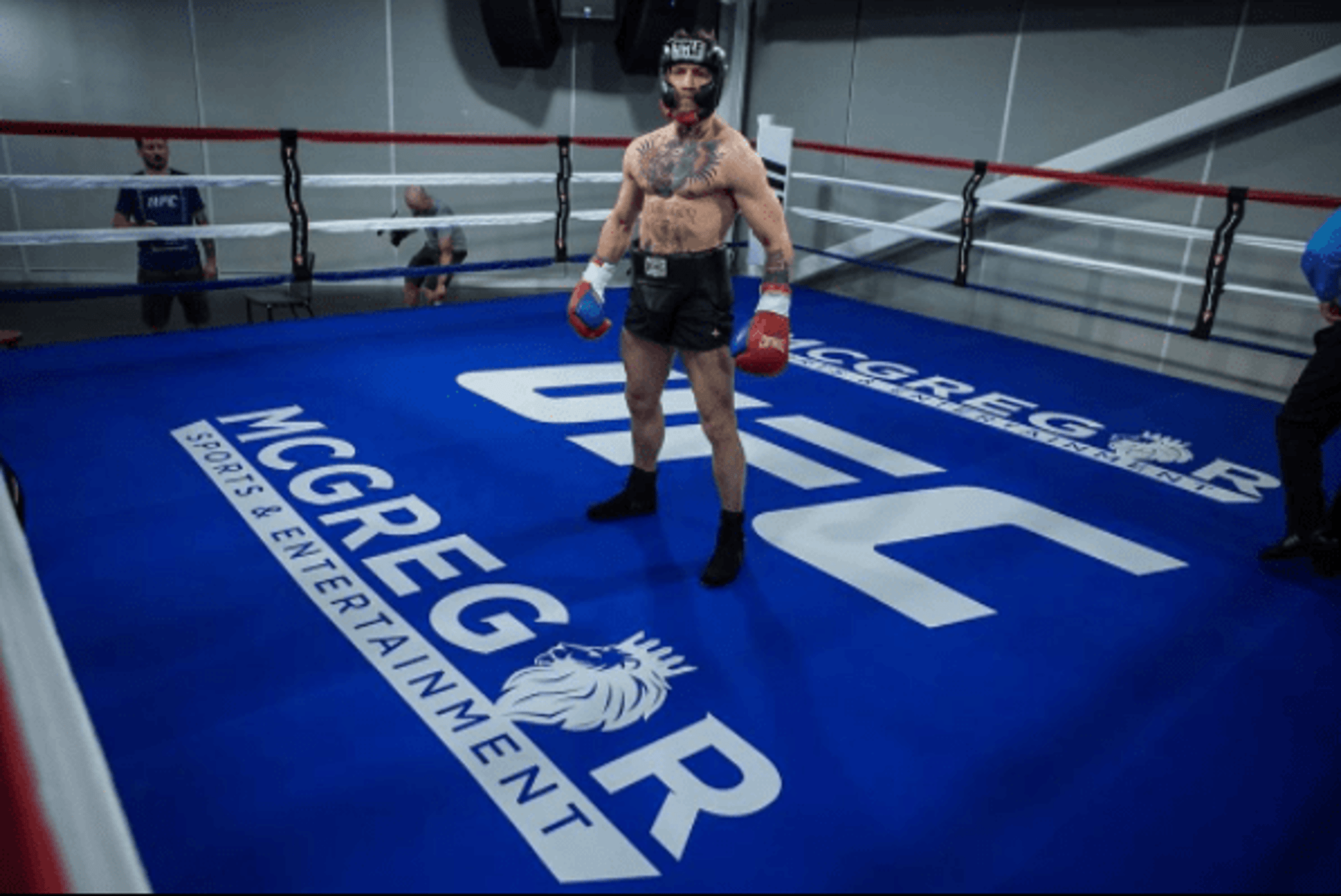 Conor McGregor treina boxe antes de superluta com Floyd Mayweather